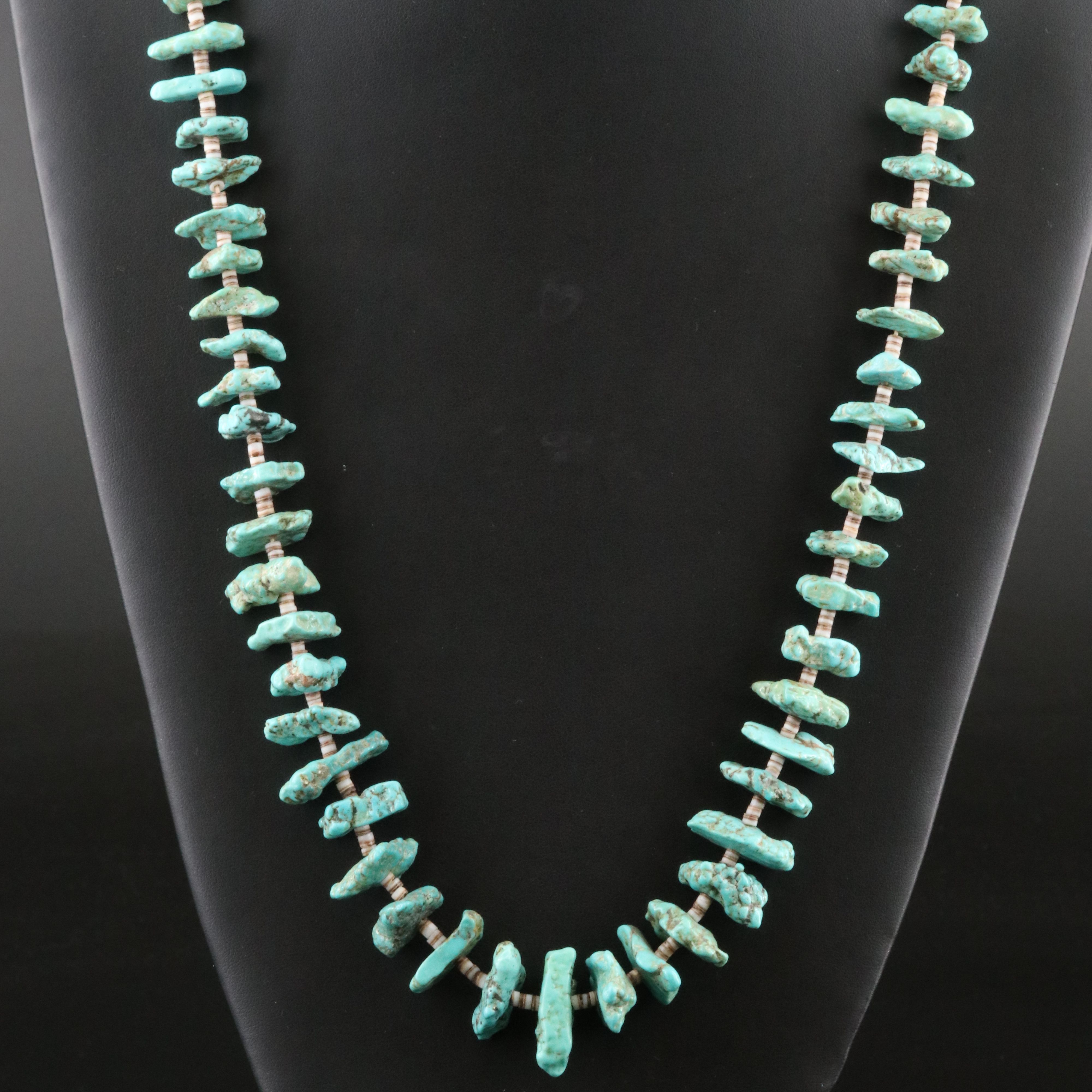 Turquoise and Heishi Necklace