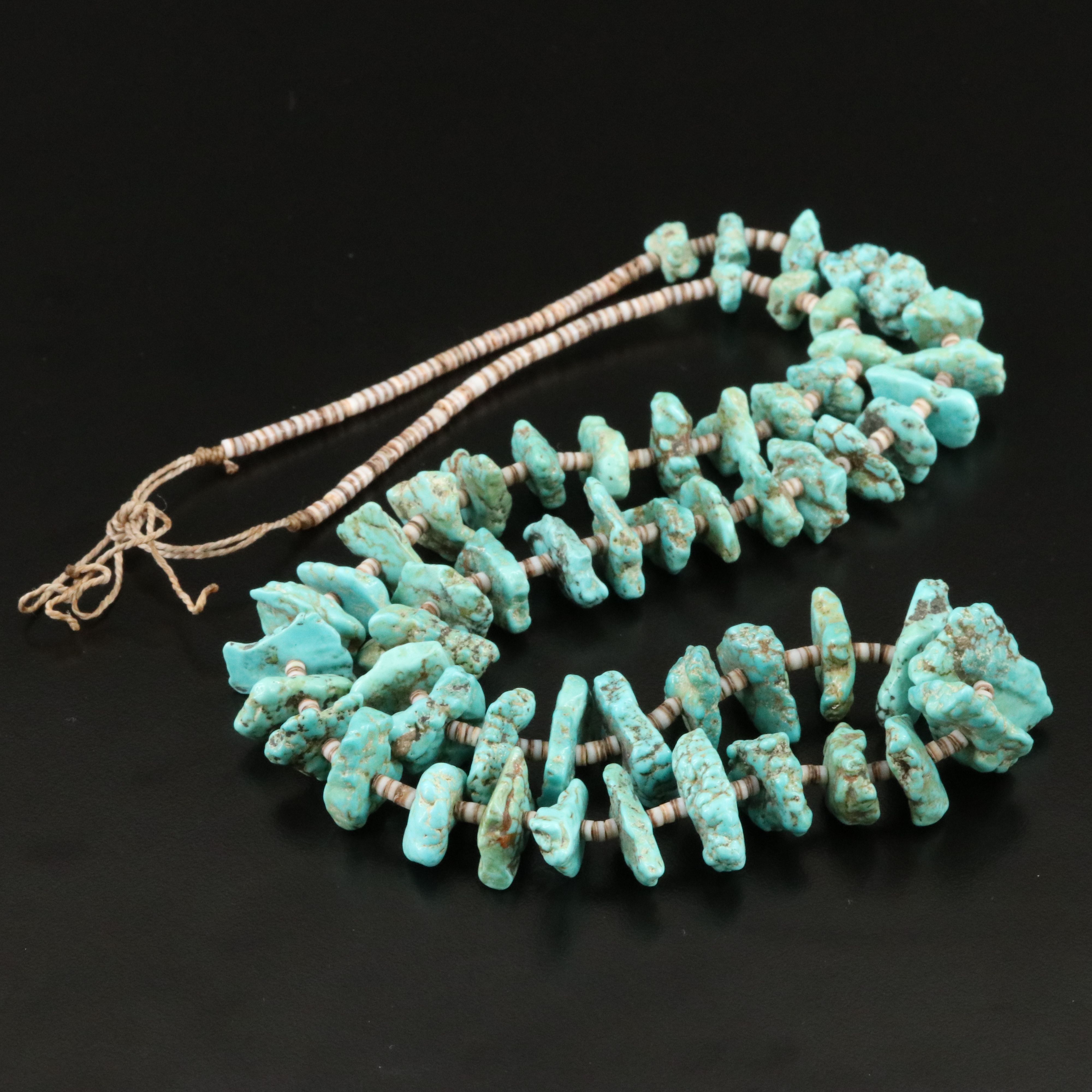 Turquoise and Heishi Necklace