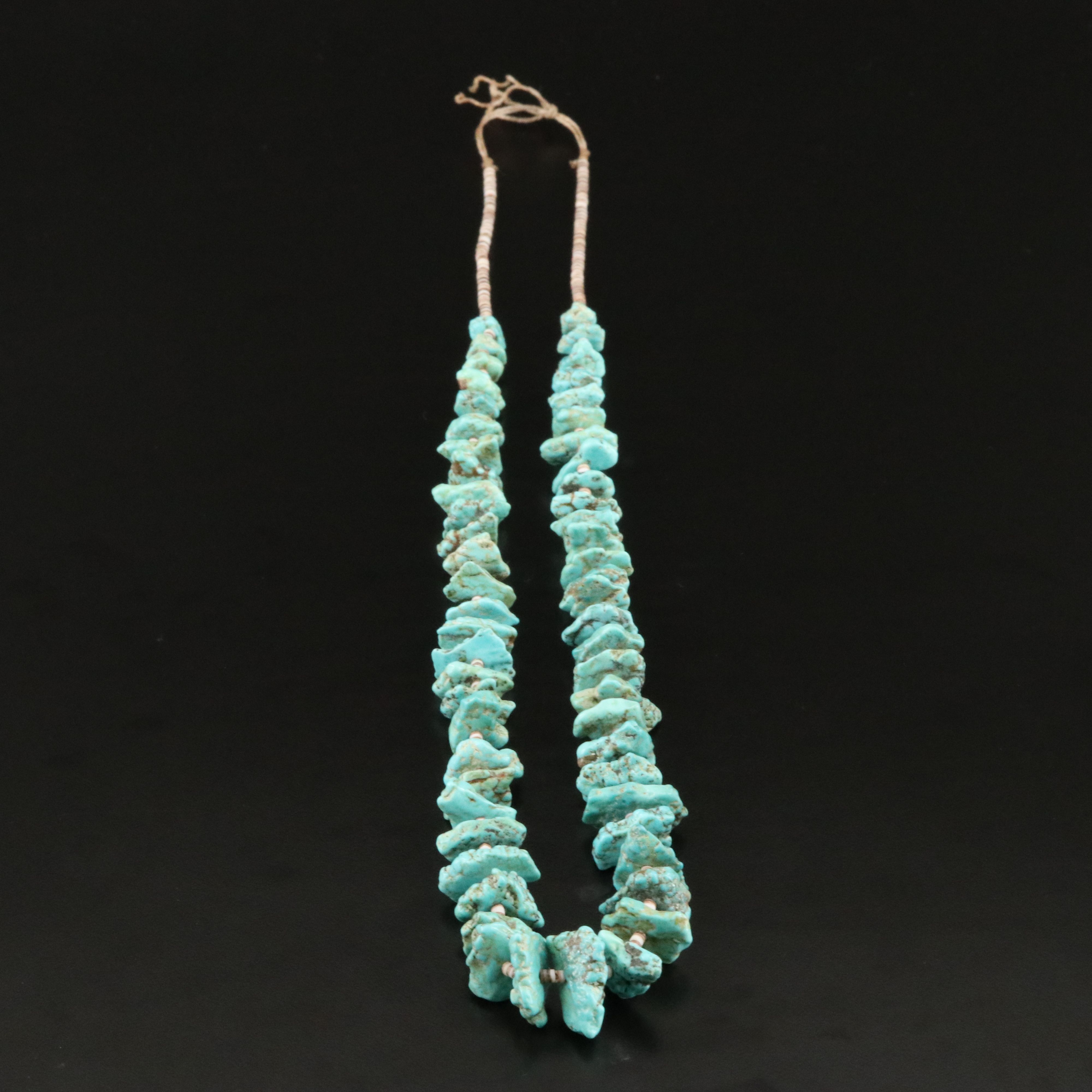 Turquoise and Heishi Necklace