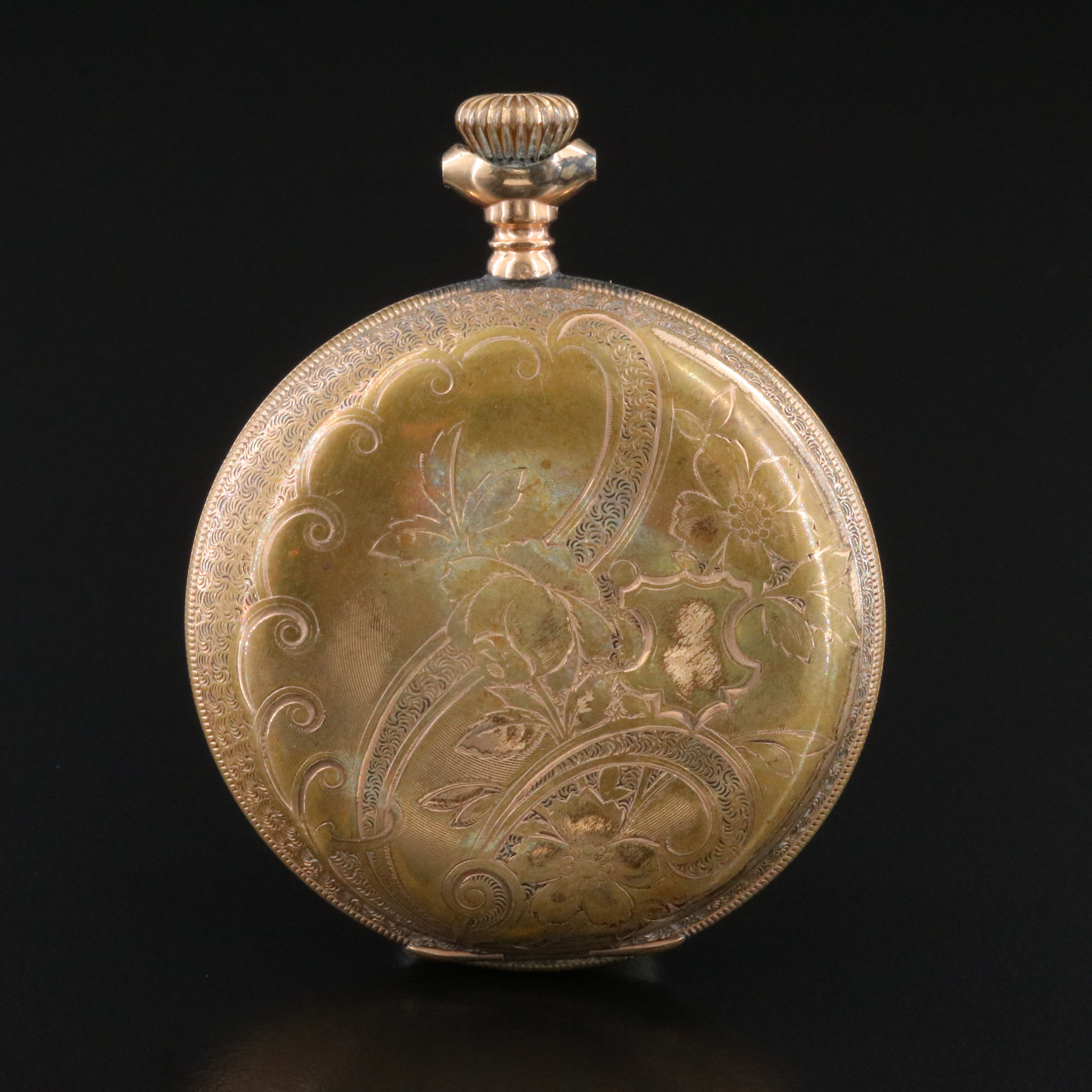 Remington U.S.A. Ornate Scrollwork Pocket Watch