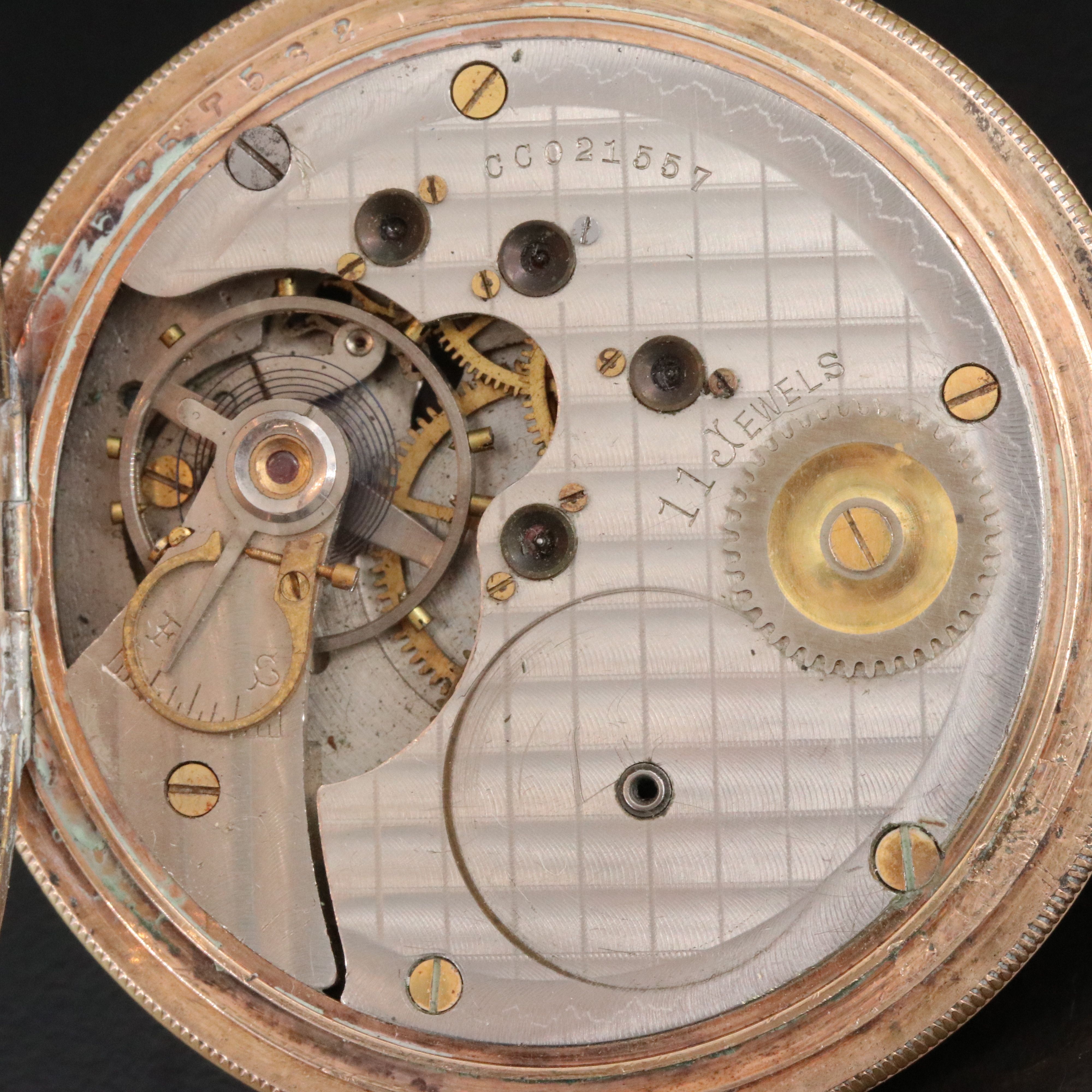 Remington U.S.A. Ornate Scrollwork Pocket Watch