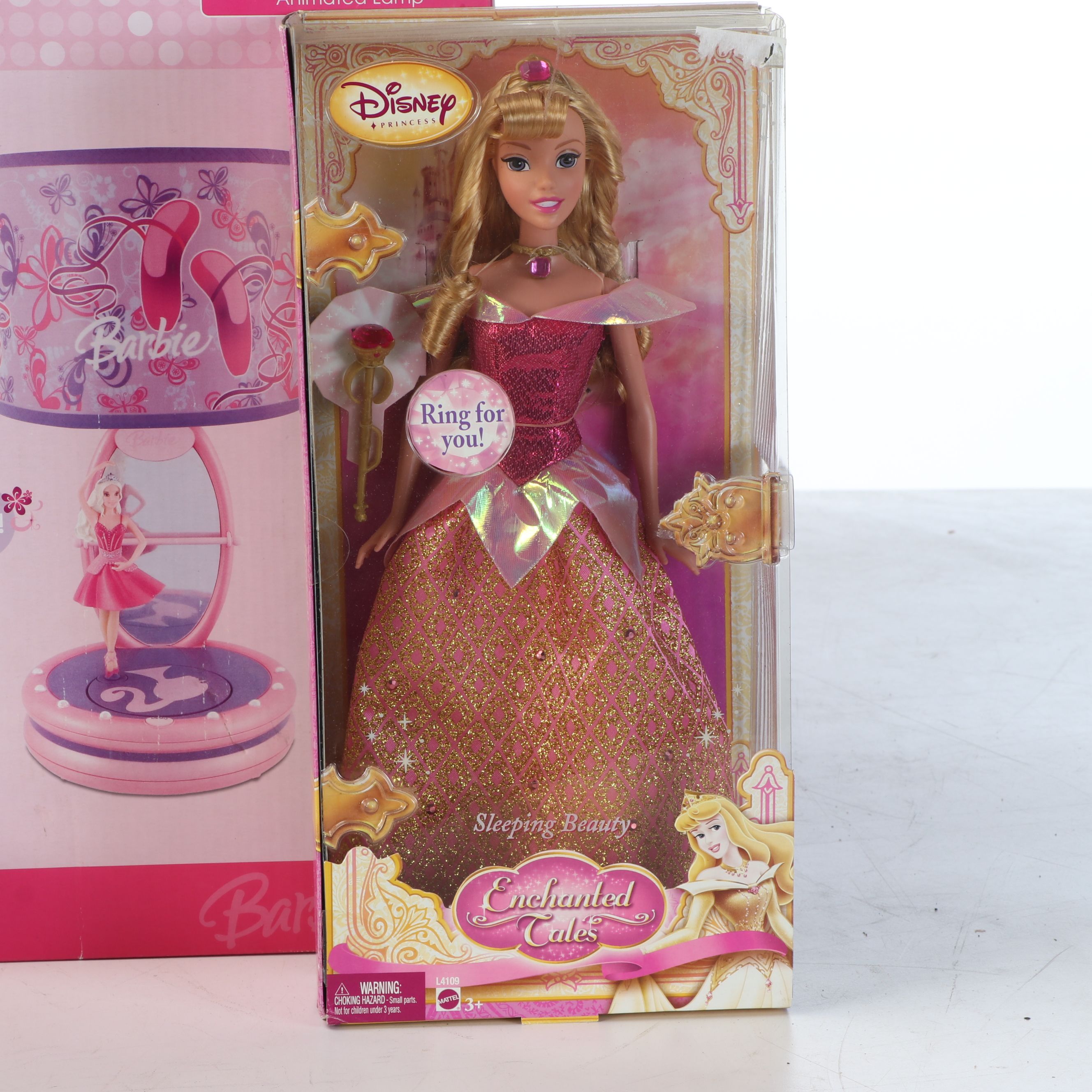 Barbie Ballerina Animated Lamp with Doll Sets and Fashion Shop