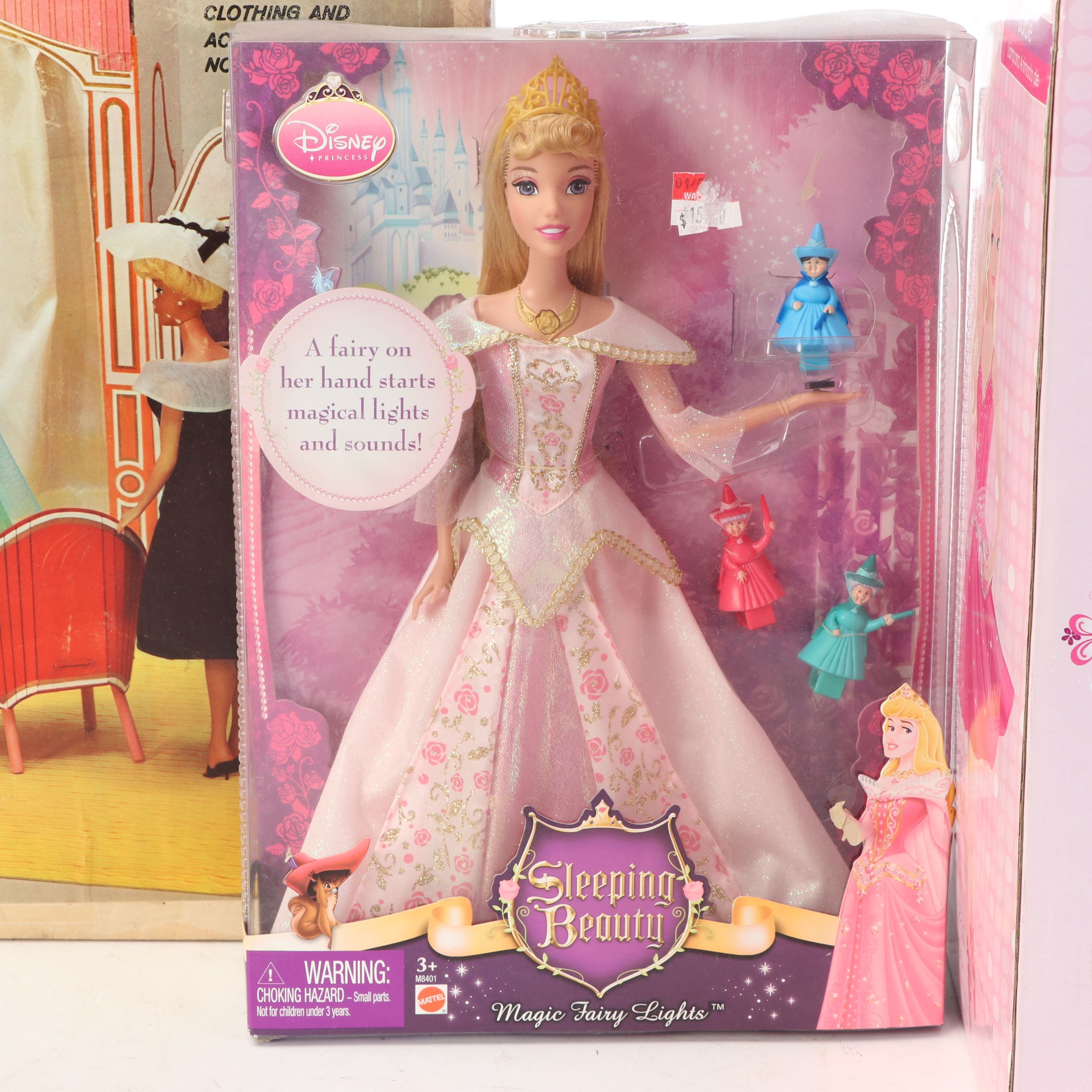 Barbie Ballerina Animated Lamp with Doll Sets and Fashion Shop