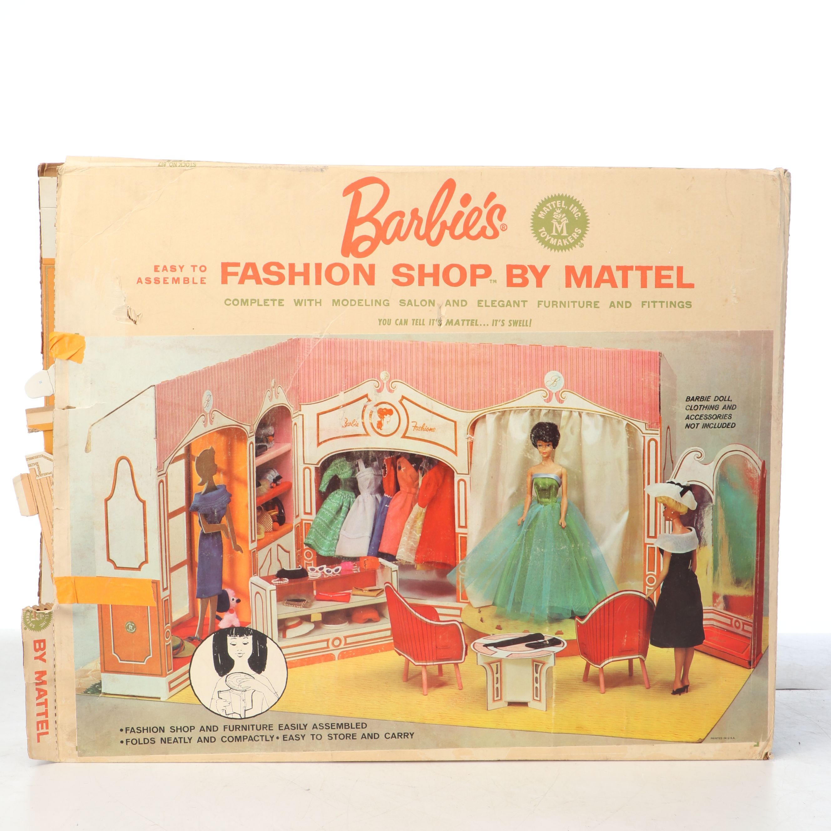 Barbie Ballerina Animated Lamp with Doll Sets and Fashion Shop