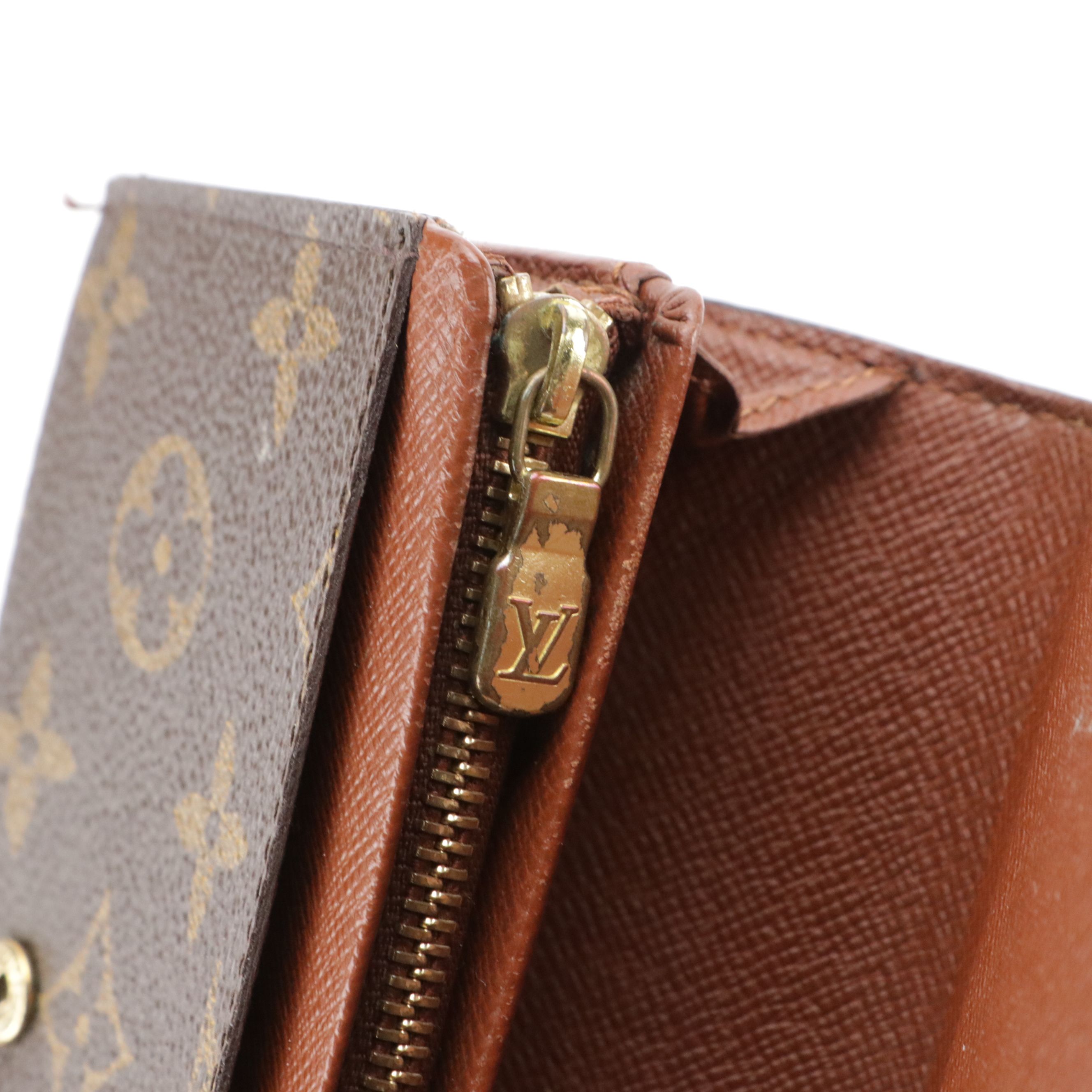 Louis Vuitton Porte-Monnaie Billets Trésor Wallet in Monogram Canvas & Leather