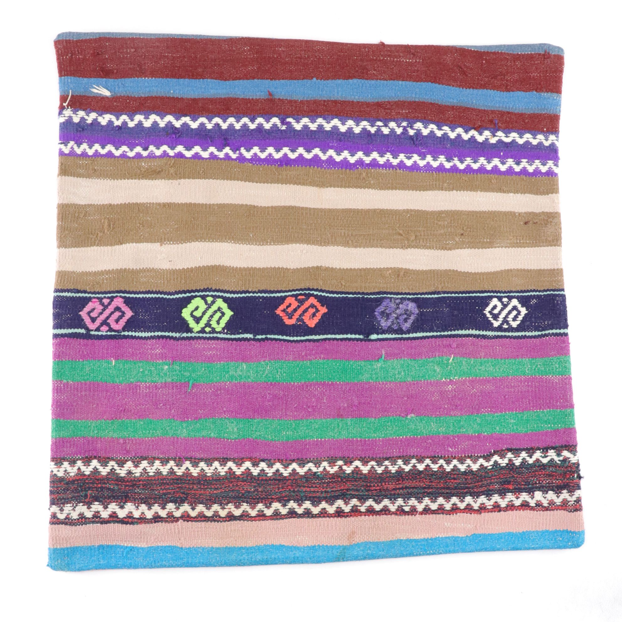 Hand-Pieced Kilim Rug Remnant Pillow Covers