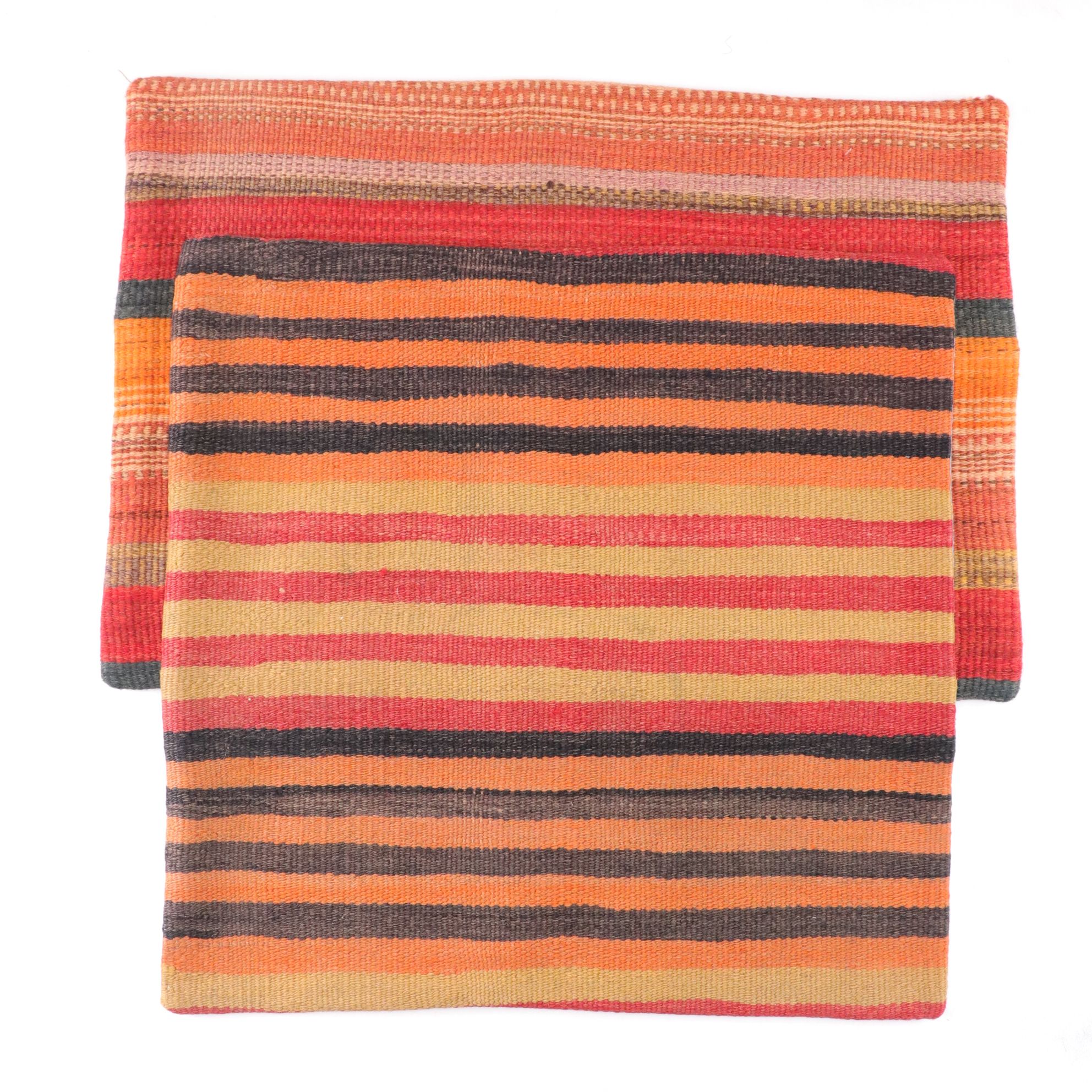 Hand-Pieced Kilim Rug Remnant Pillow Covers