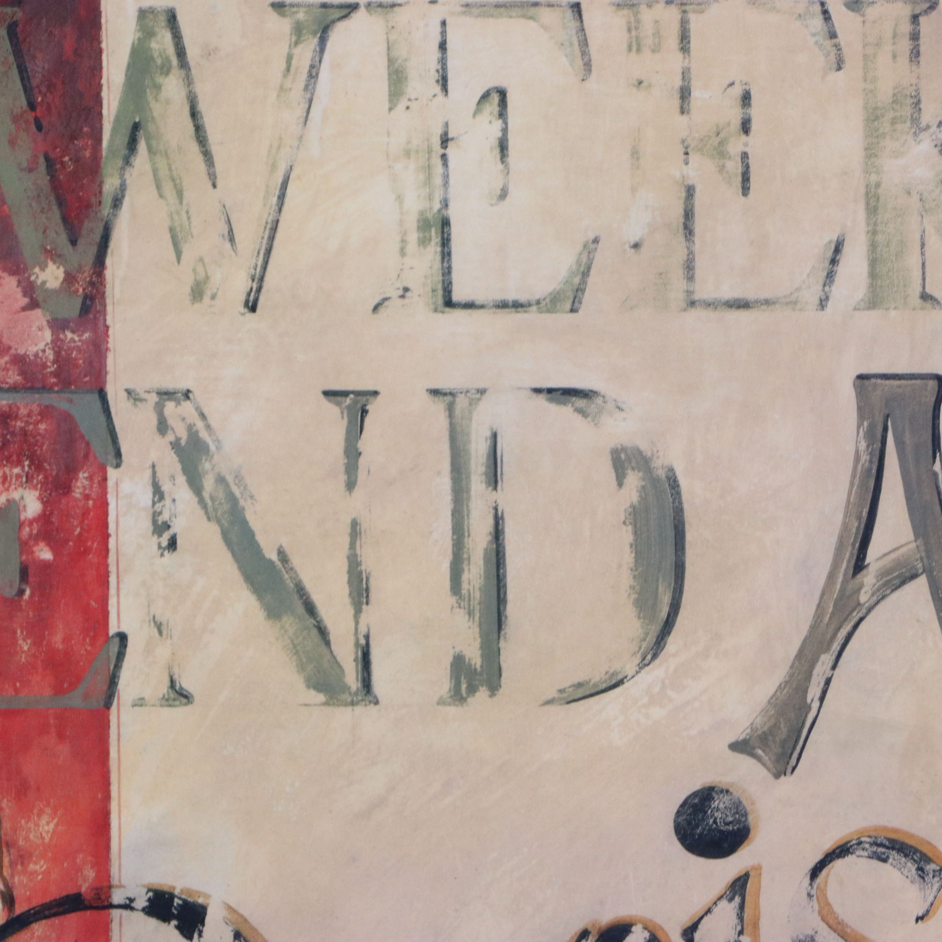 After Fabrice de Villeneuve Offset Lithograph "Weekend in Paris," Late 20th C.