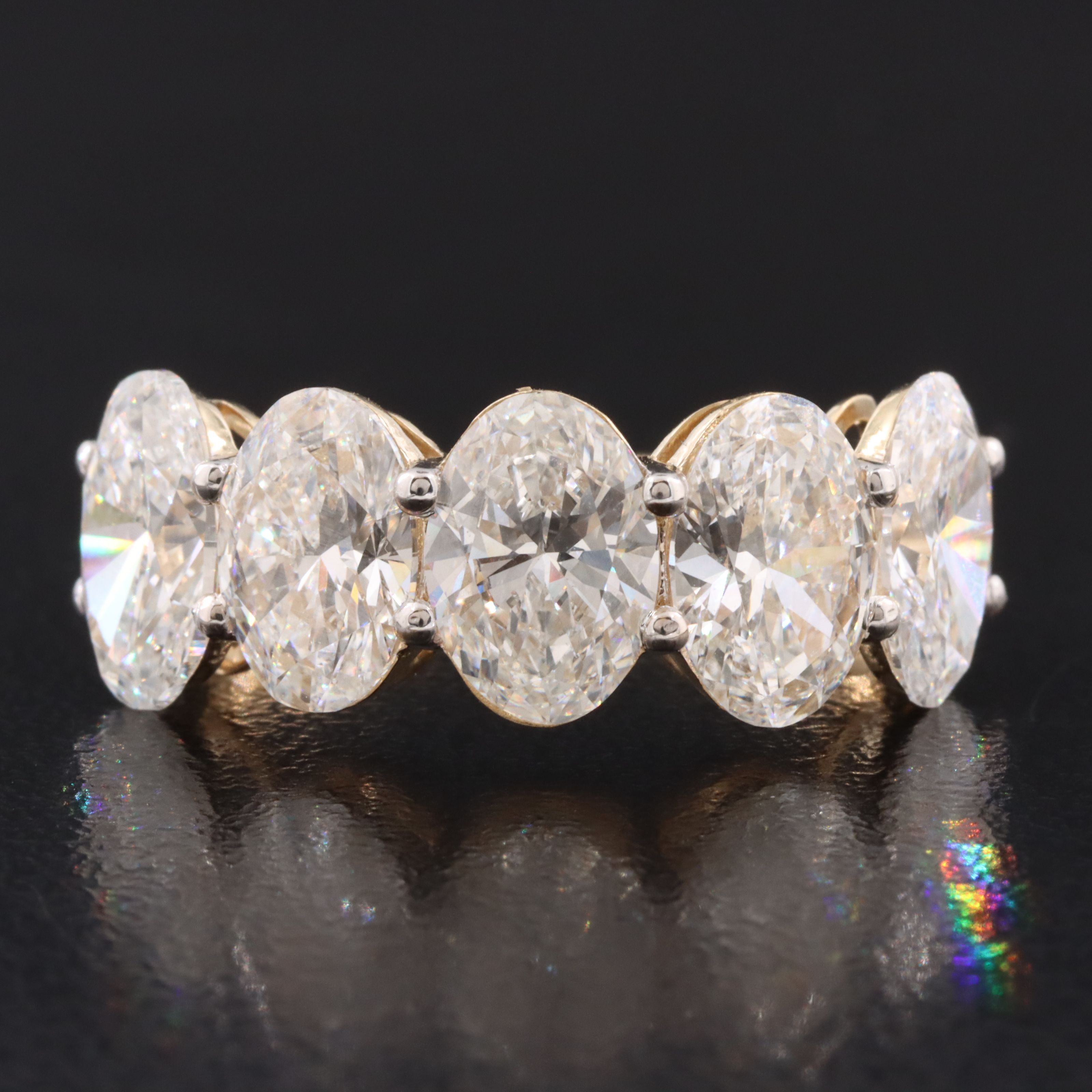 14K 5.40 CTW Lab Grown Diamond Ring