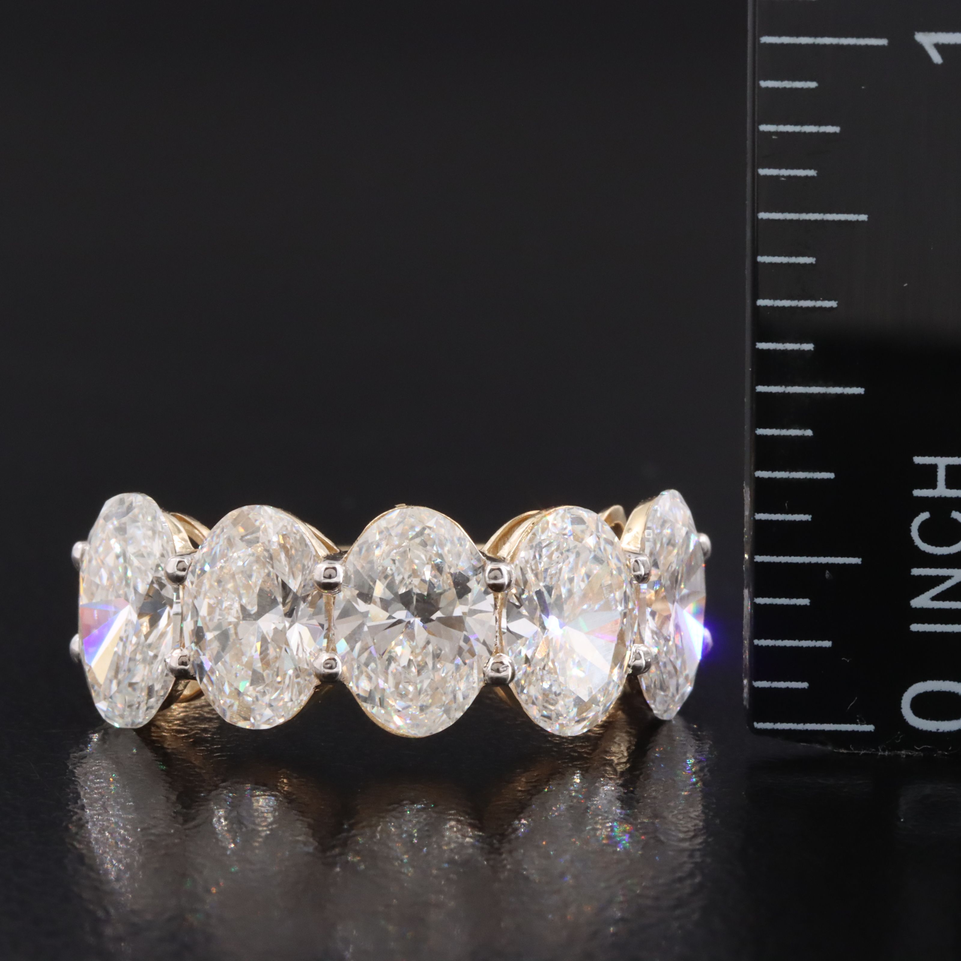 14K 5.40 CTW Lab Grown Diamond Ring