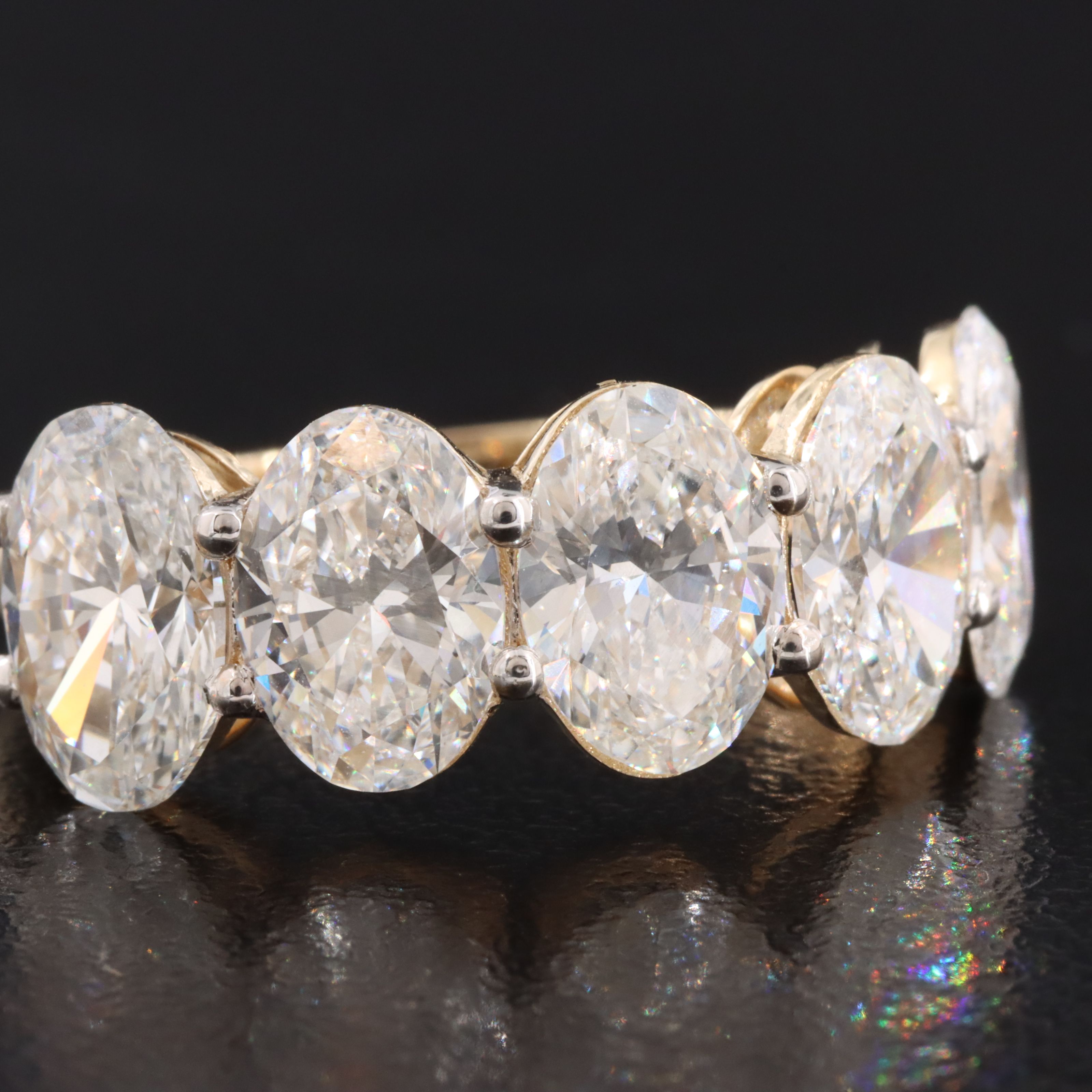 14K 5.40 CTW Lab Grown Diamond Ring