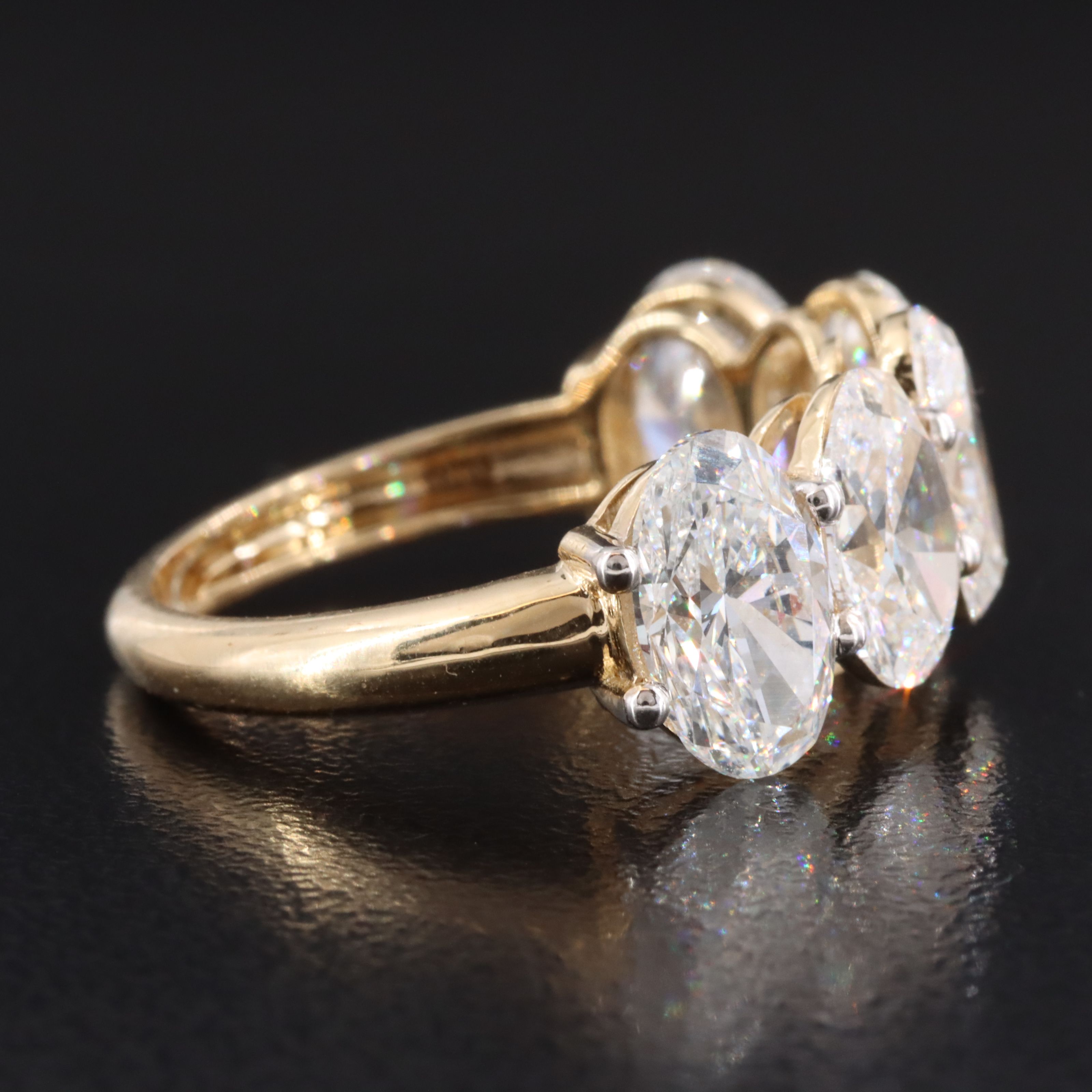 14K 5.40 CTW Lab Grown Diamond Ring