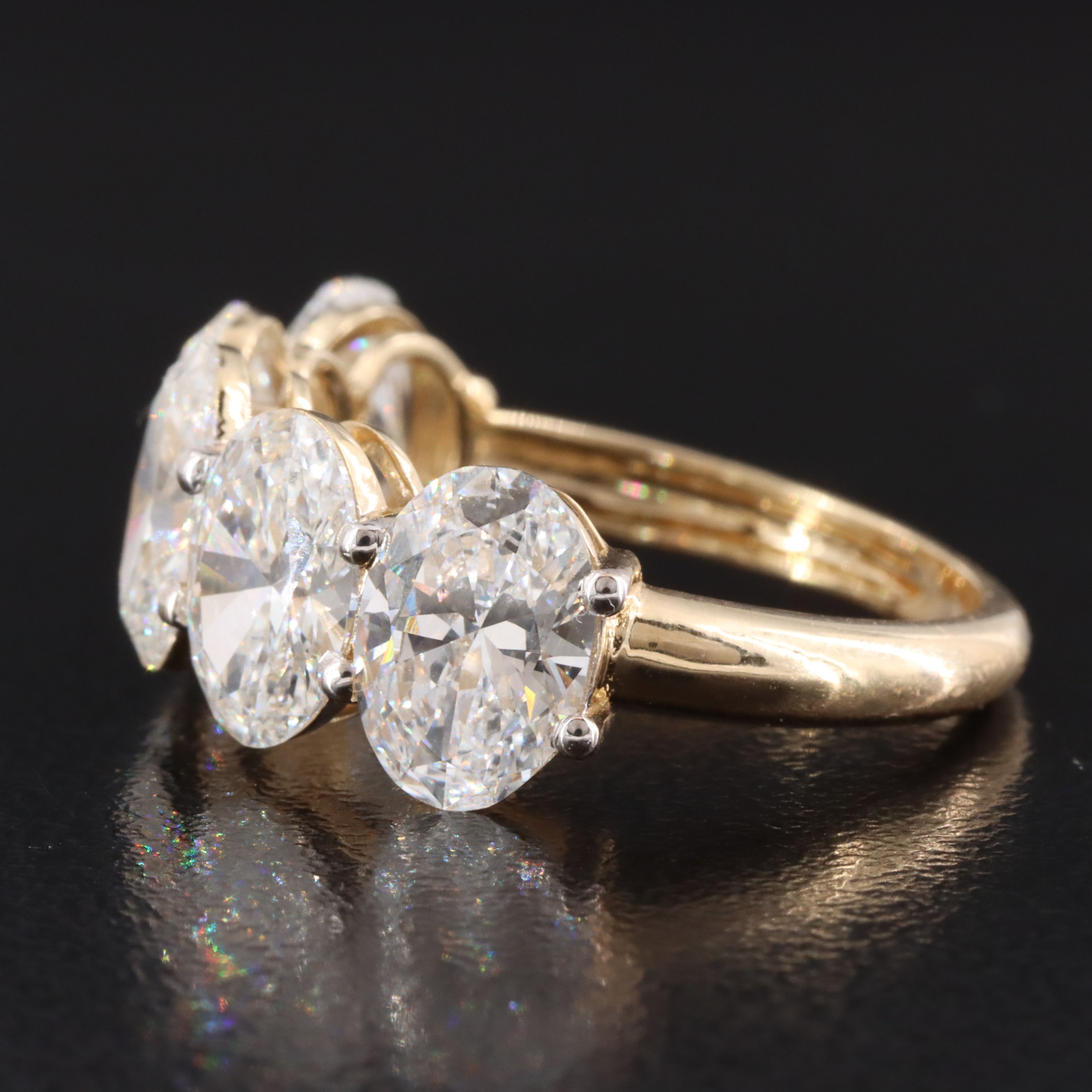 14K 5.40 CTW Lab Grown Diamond Ring