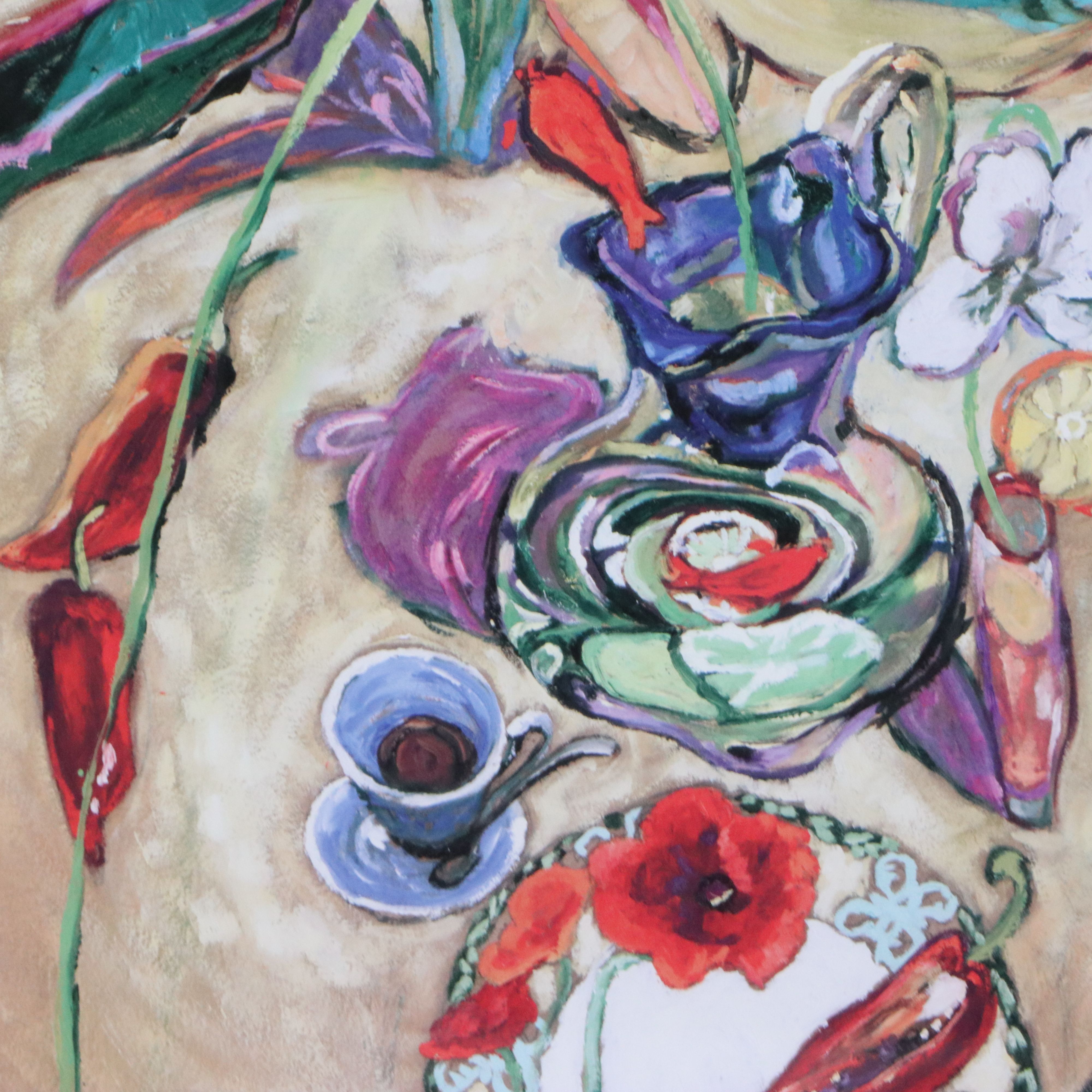 After Lynn Hays Offset Lithograph "Buenos Dias," Late 20th Century