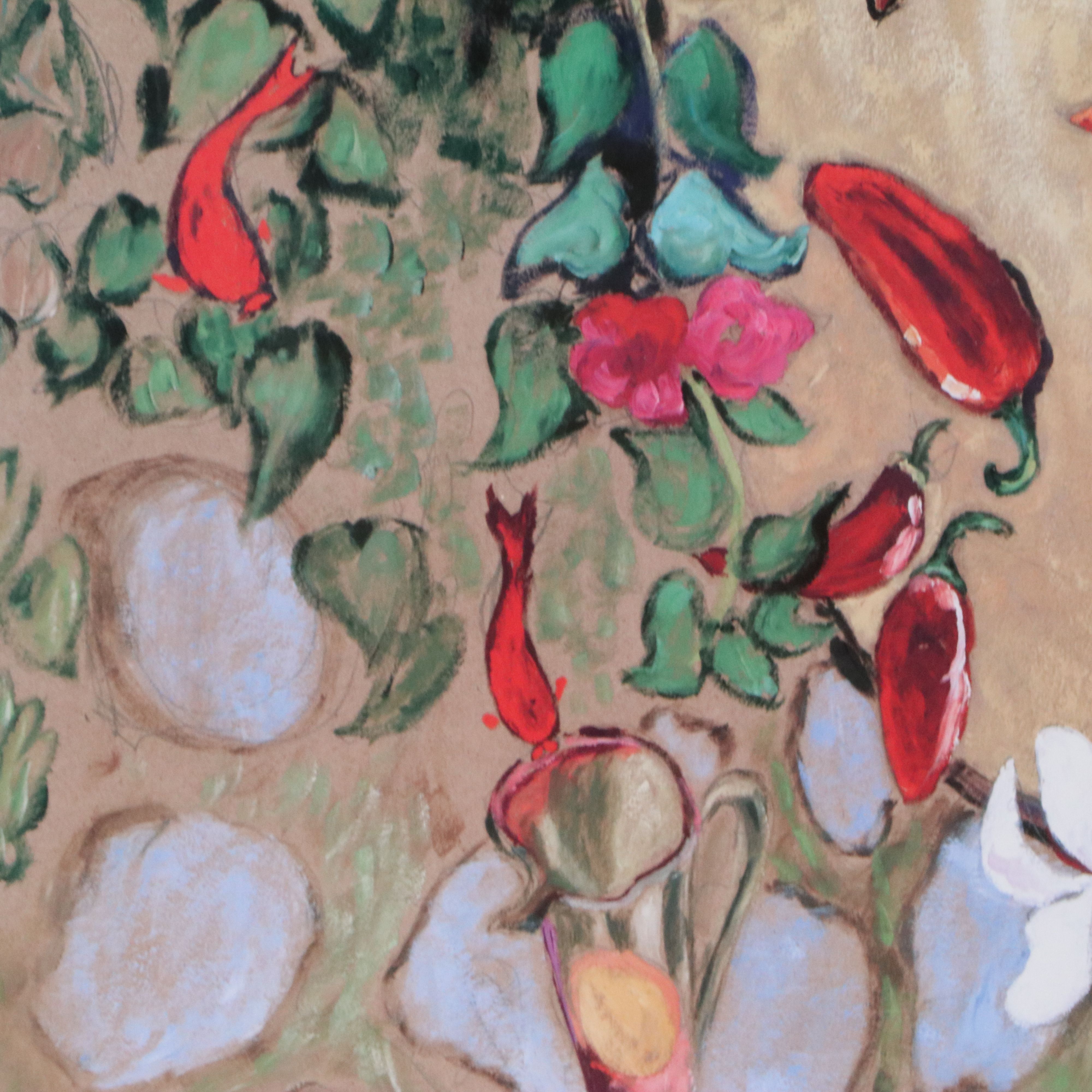 After Lynn Hays Offset Lithograph "Buenos Dias," Late 20th Century