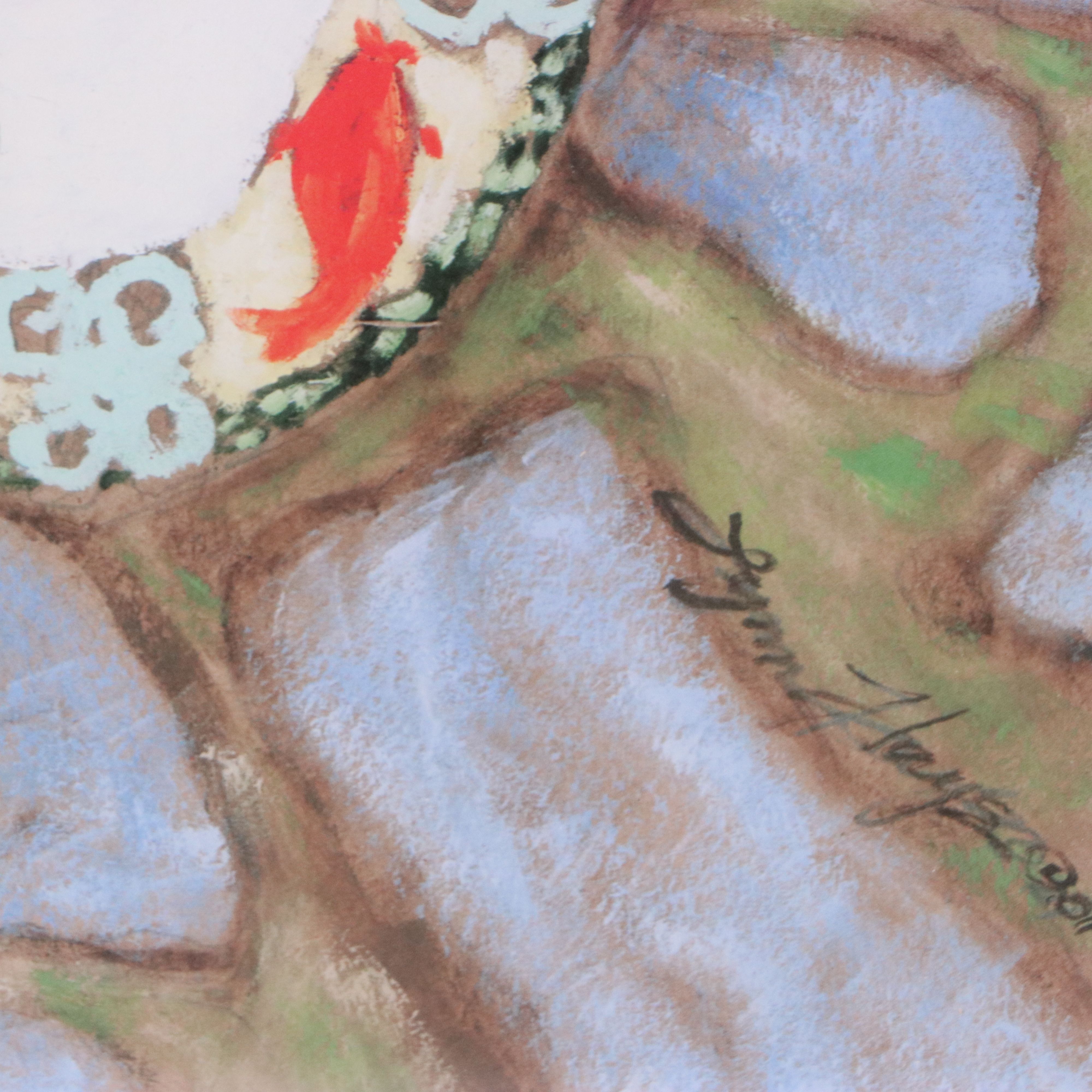 After Lynn Hays Offset Lithograph "Buenos Dias," Late 20th Century