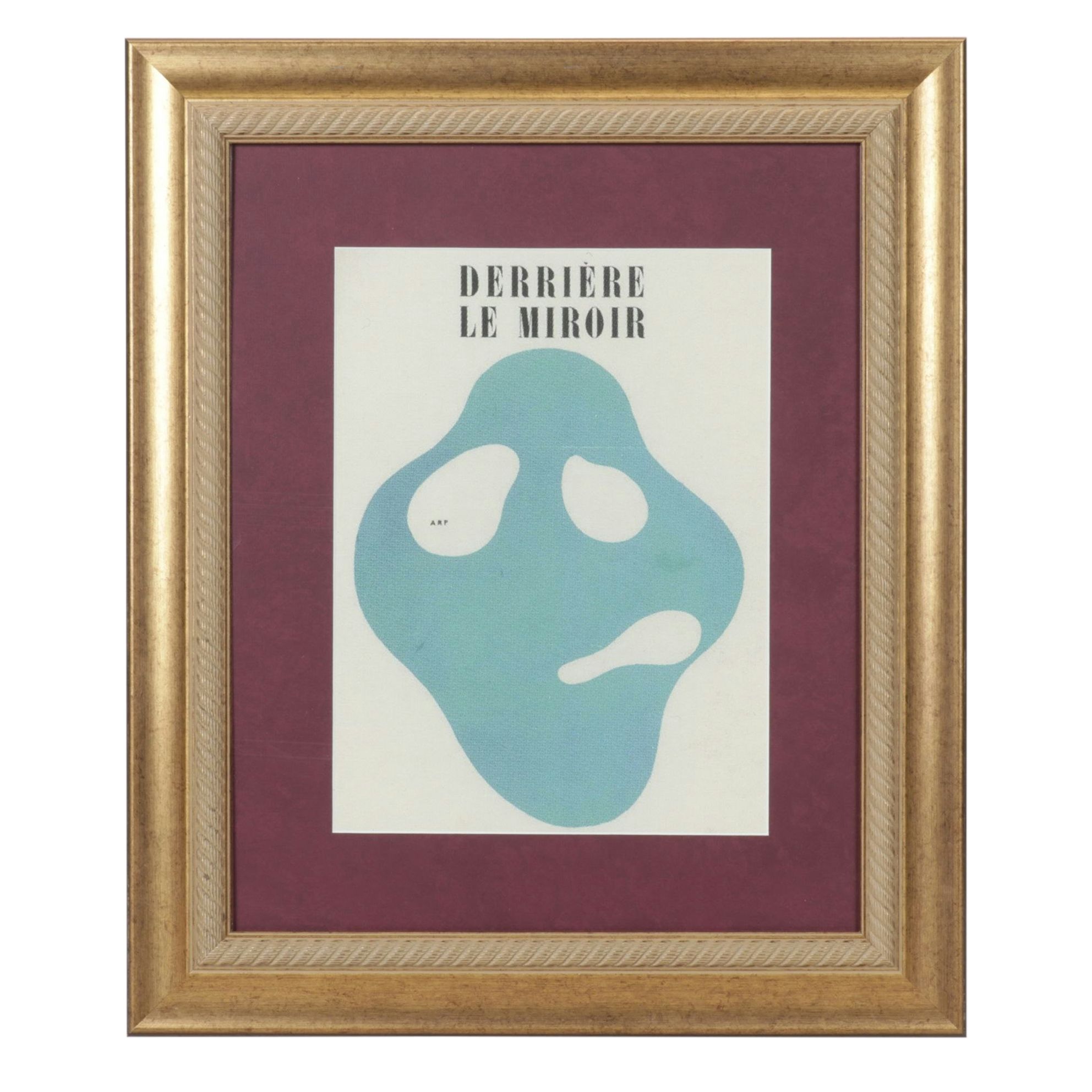 Giclée after Jean Hans Arp Exhibition Poster for "Derrière le Miroir"