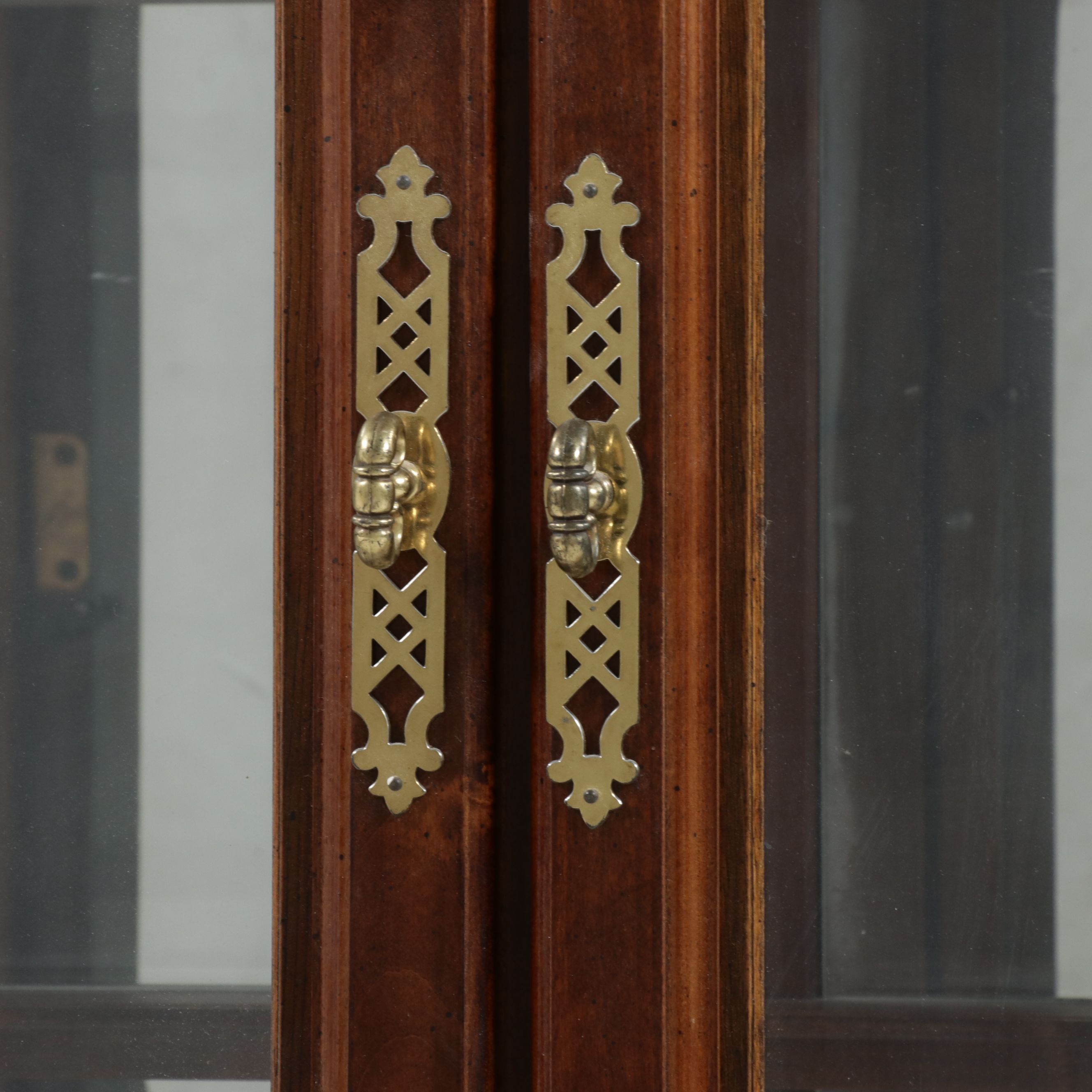 Chippendale Style Mahogany Breakfront China Cabinet