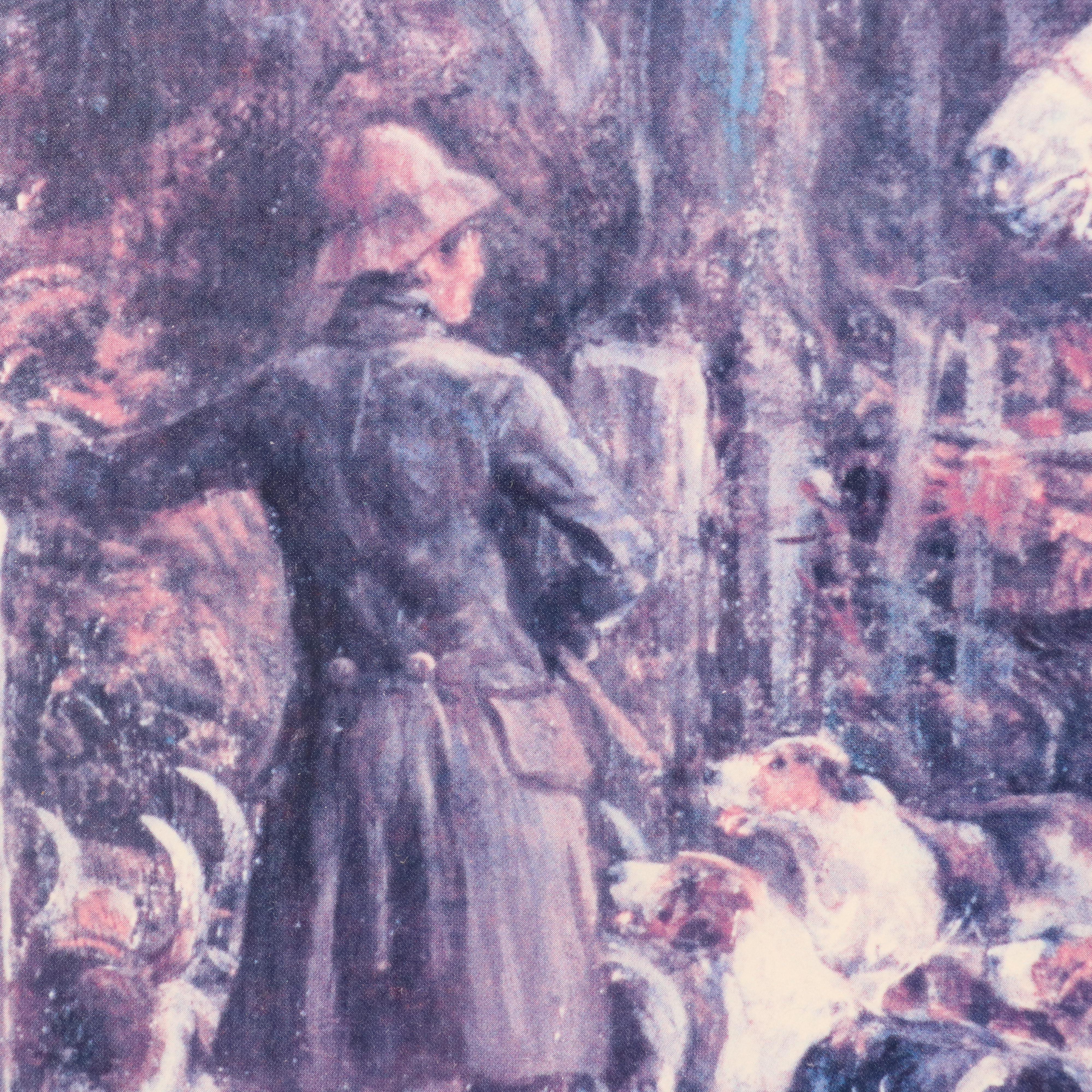 Hand-Colored Lithograph After Frederick Bromley "The Bury Hunt"