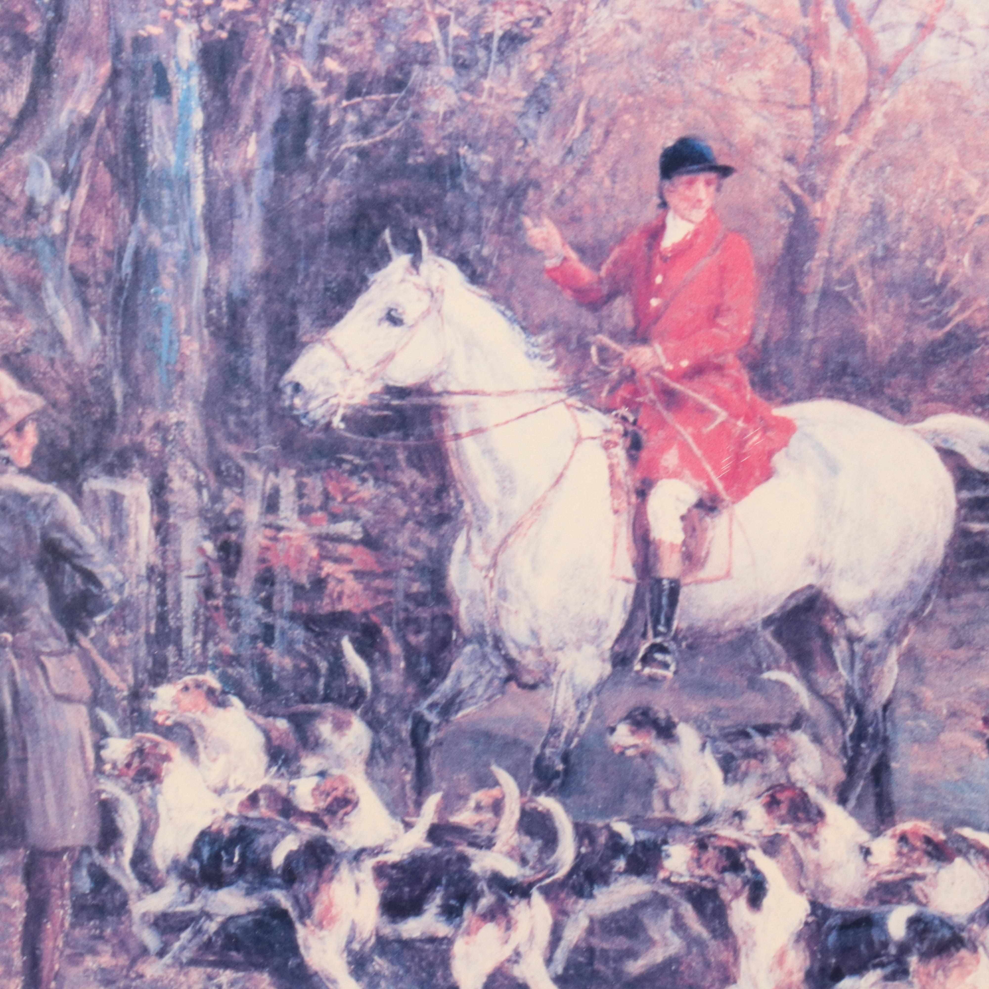 Hand-Colored Lithograph After Frederick Bromley "The Bury Hunt"