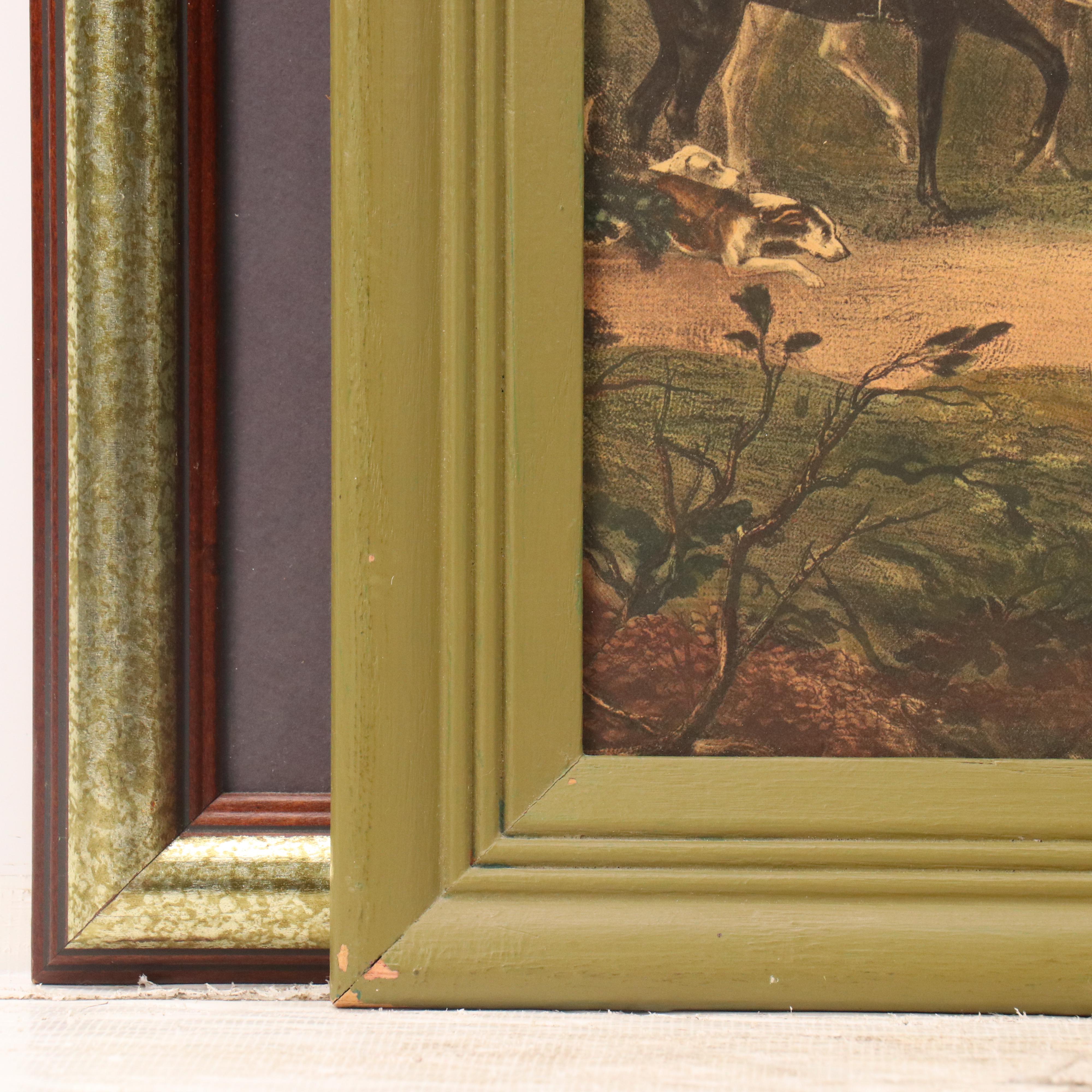 Hand-Colored Lithograph After Frederick Bromley "The Bury Hunt"