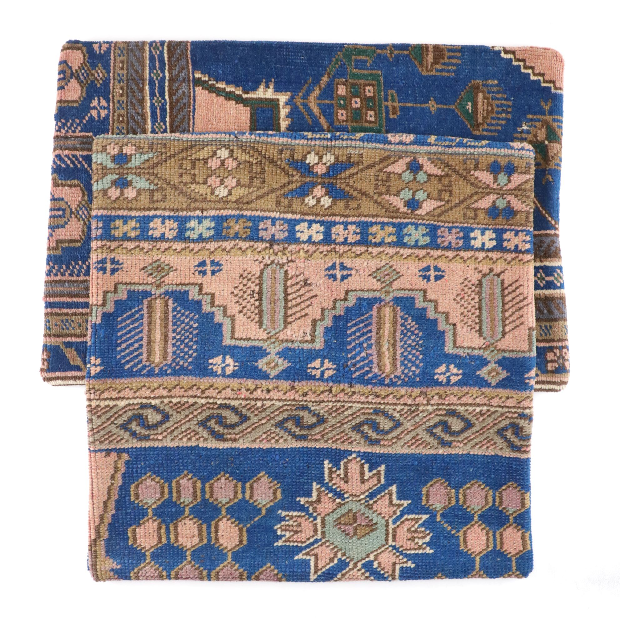 Hand-Pieced Kilim Rug Remnant Pillow Covers