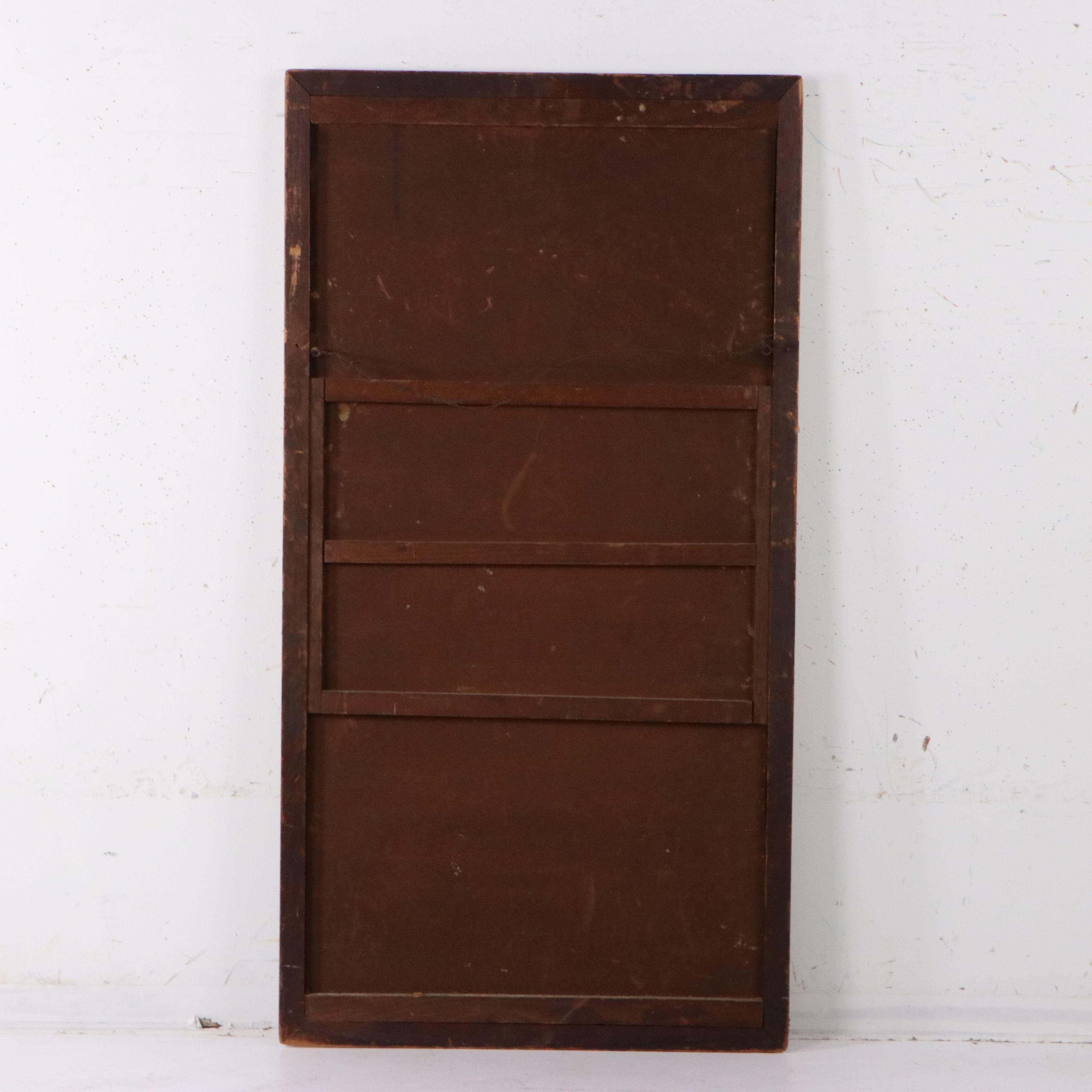 Sterling Strauser Oil Painting of Nocturne with Three Figures and Cat, 1942