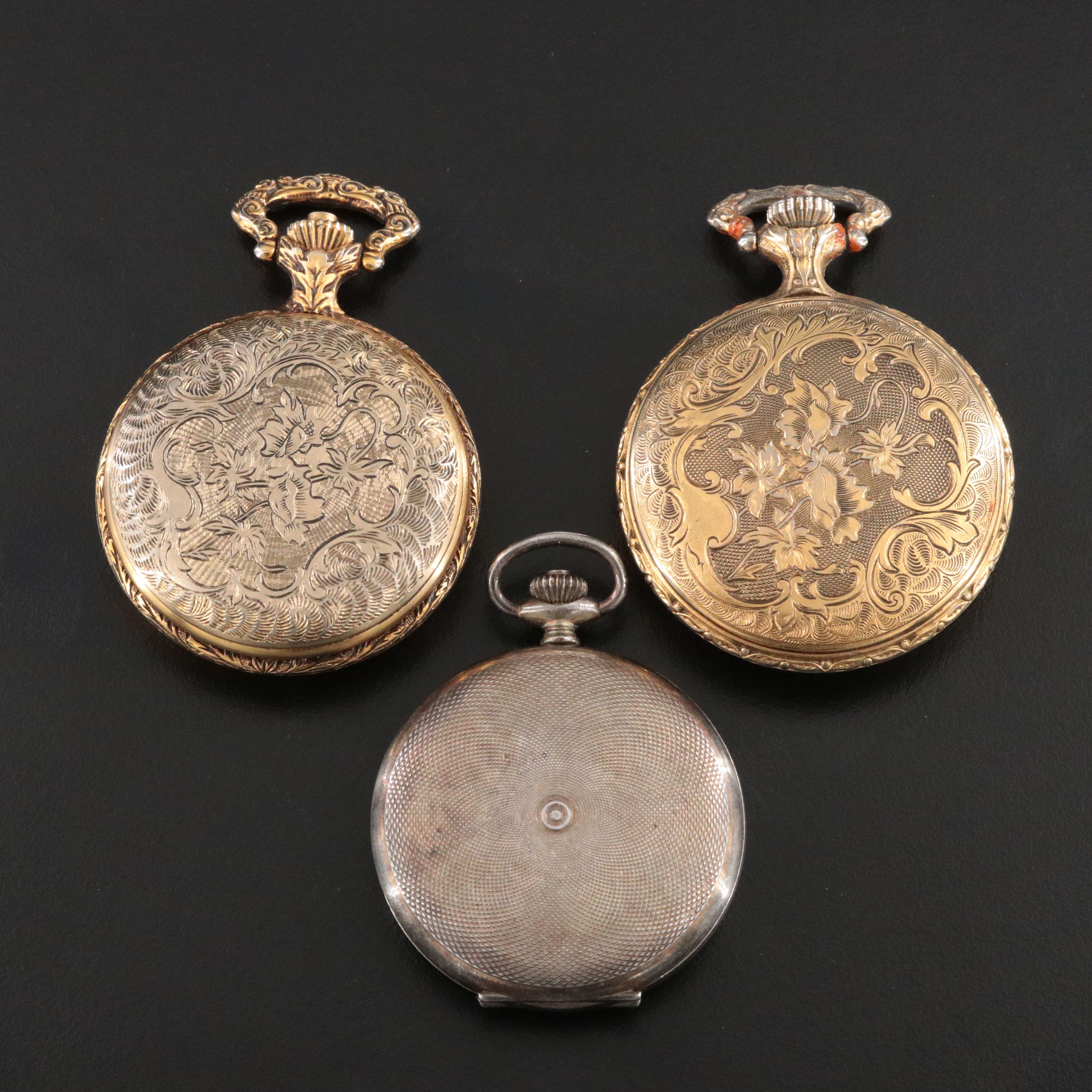 Ever-Swiss, Hutzlers and Andre Rivalle Swiss Pocket Watch Selection