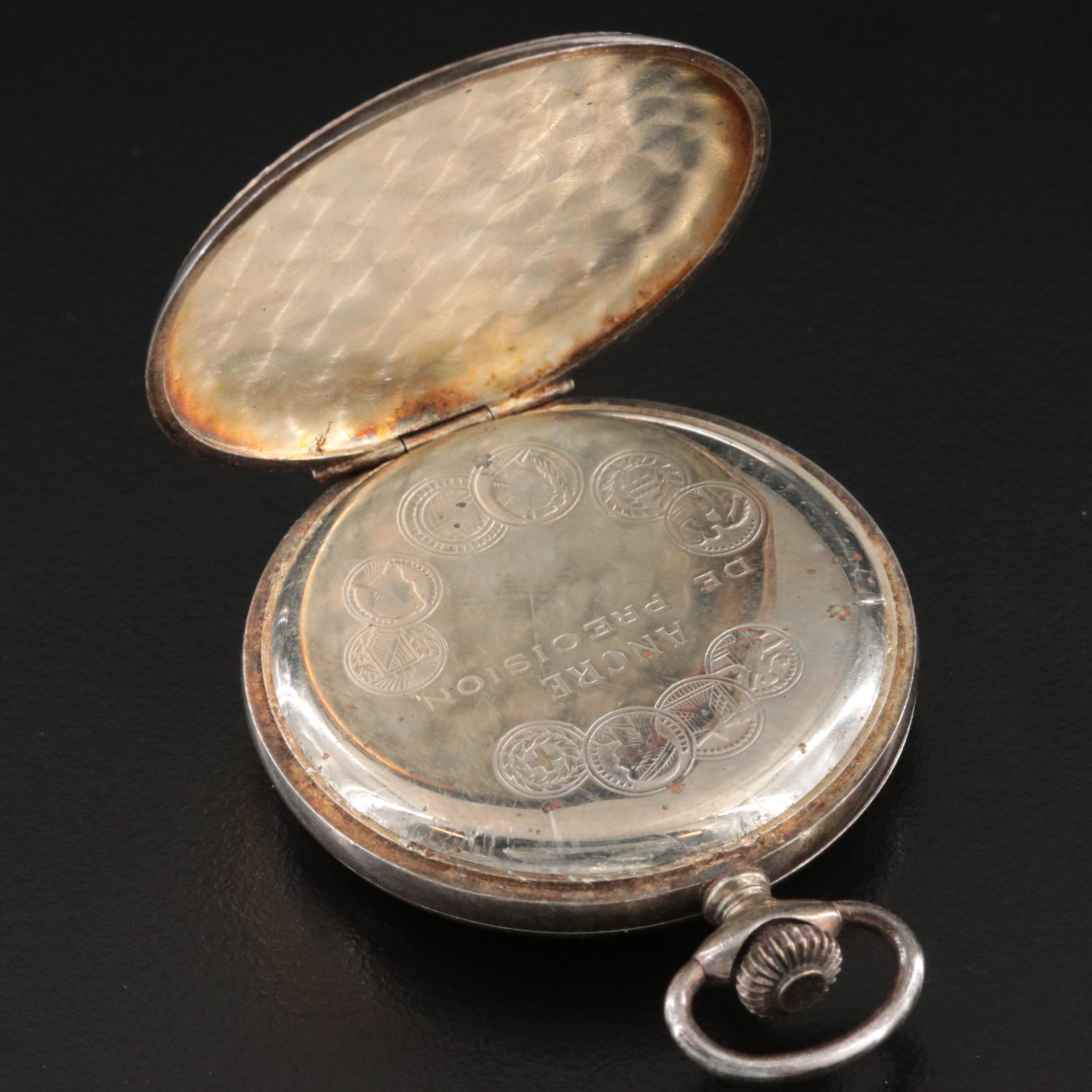 Ever-Swiss, Hutzlers and Andre Rivalle Swiss Pocket Watch Selection