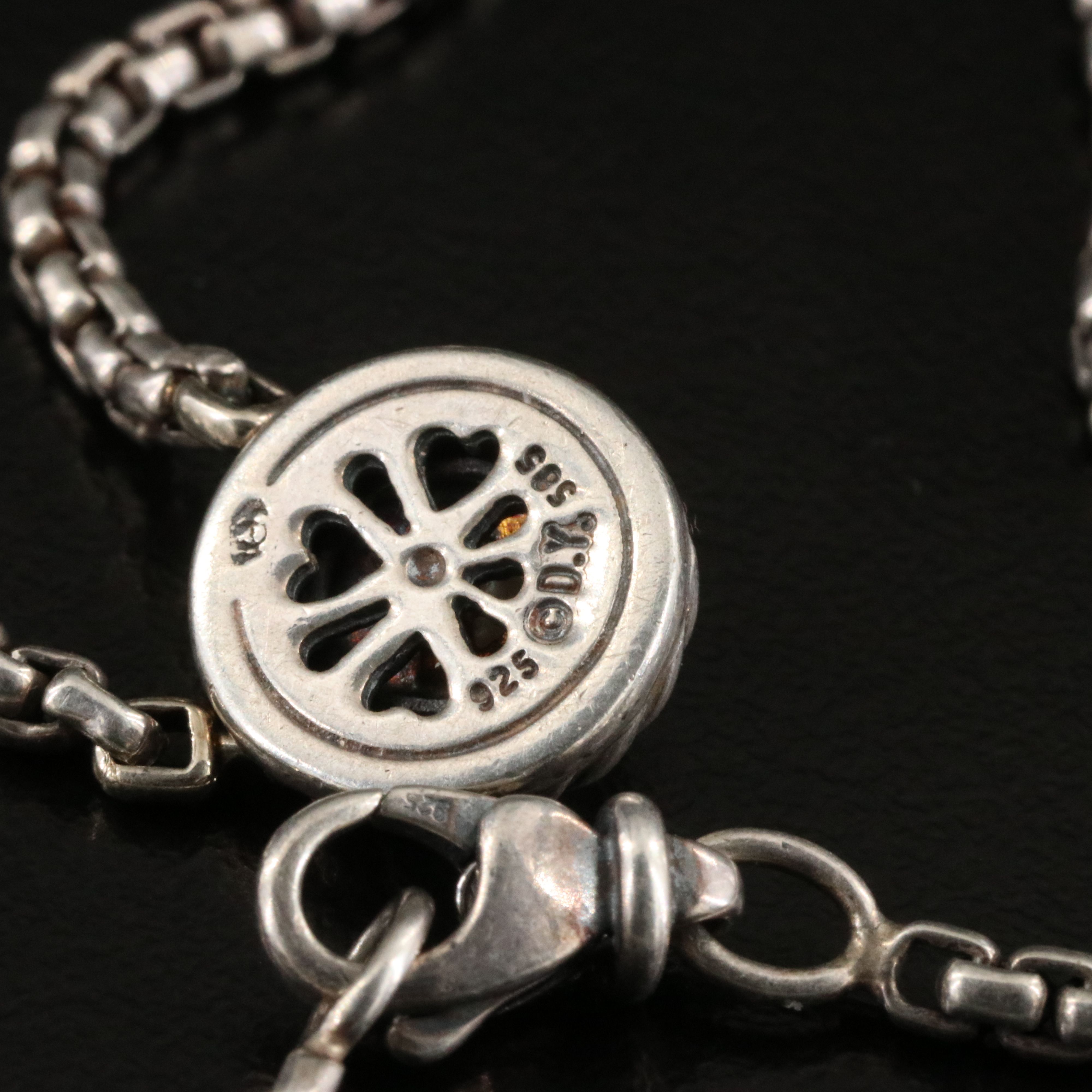 David Yurman Sterling and Pearl Cookie Necklace with 14K Accent