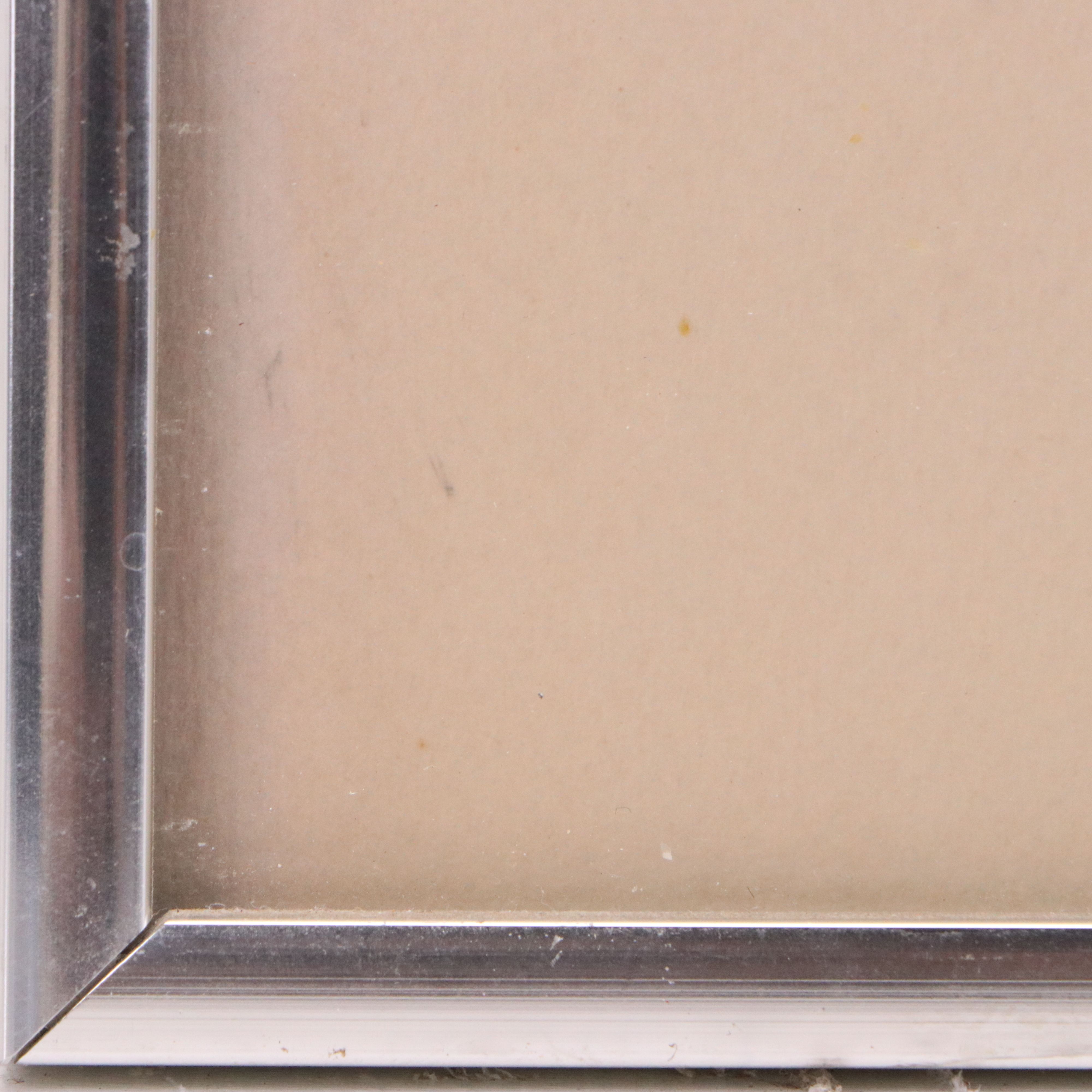 M.H. Wisner Architectural Watercolor Painting "Behind the Scenes," 1975