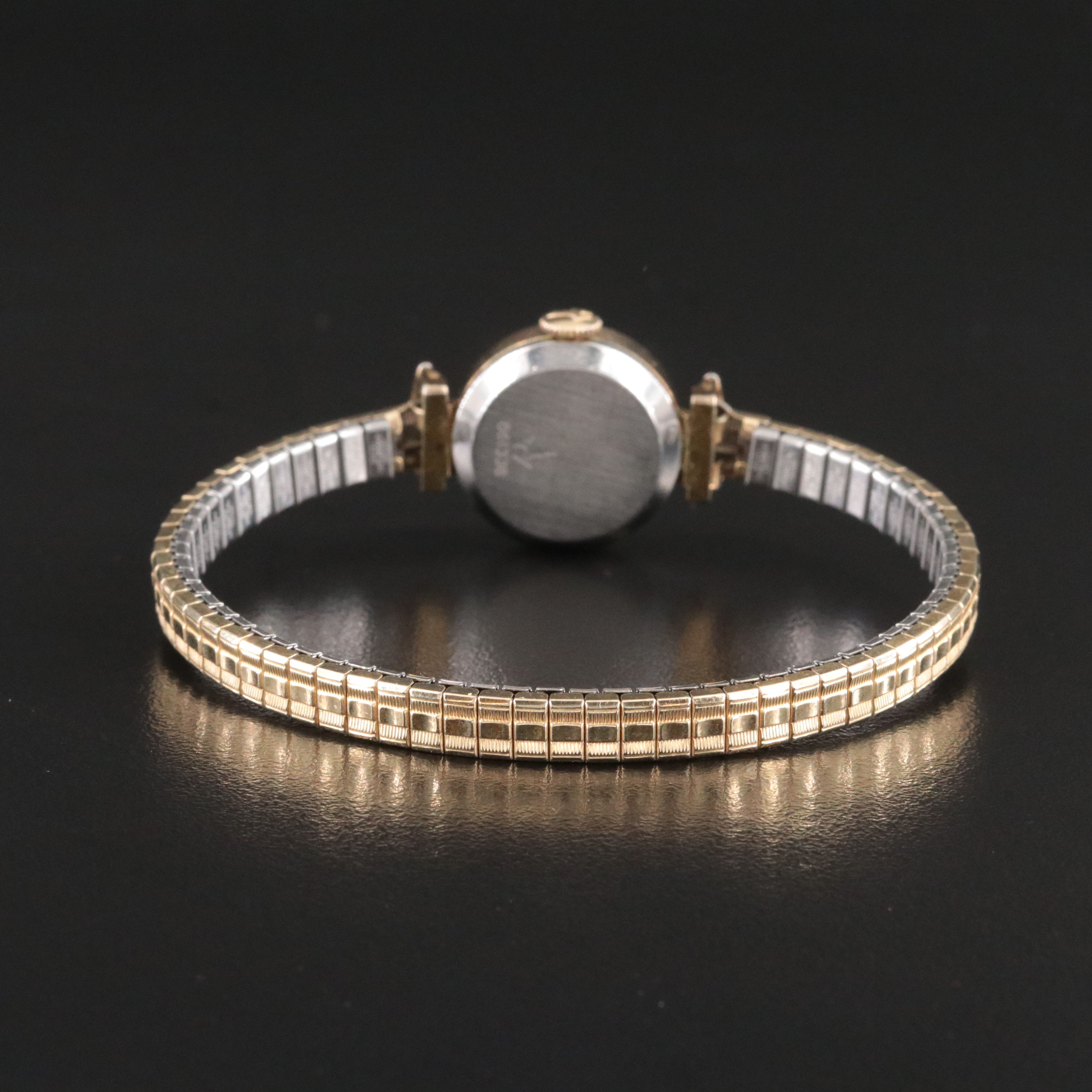 Bucherer Gold-Tone and Stainless Steel Swiss Stem Wind Watch