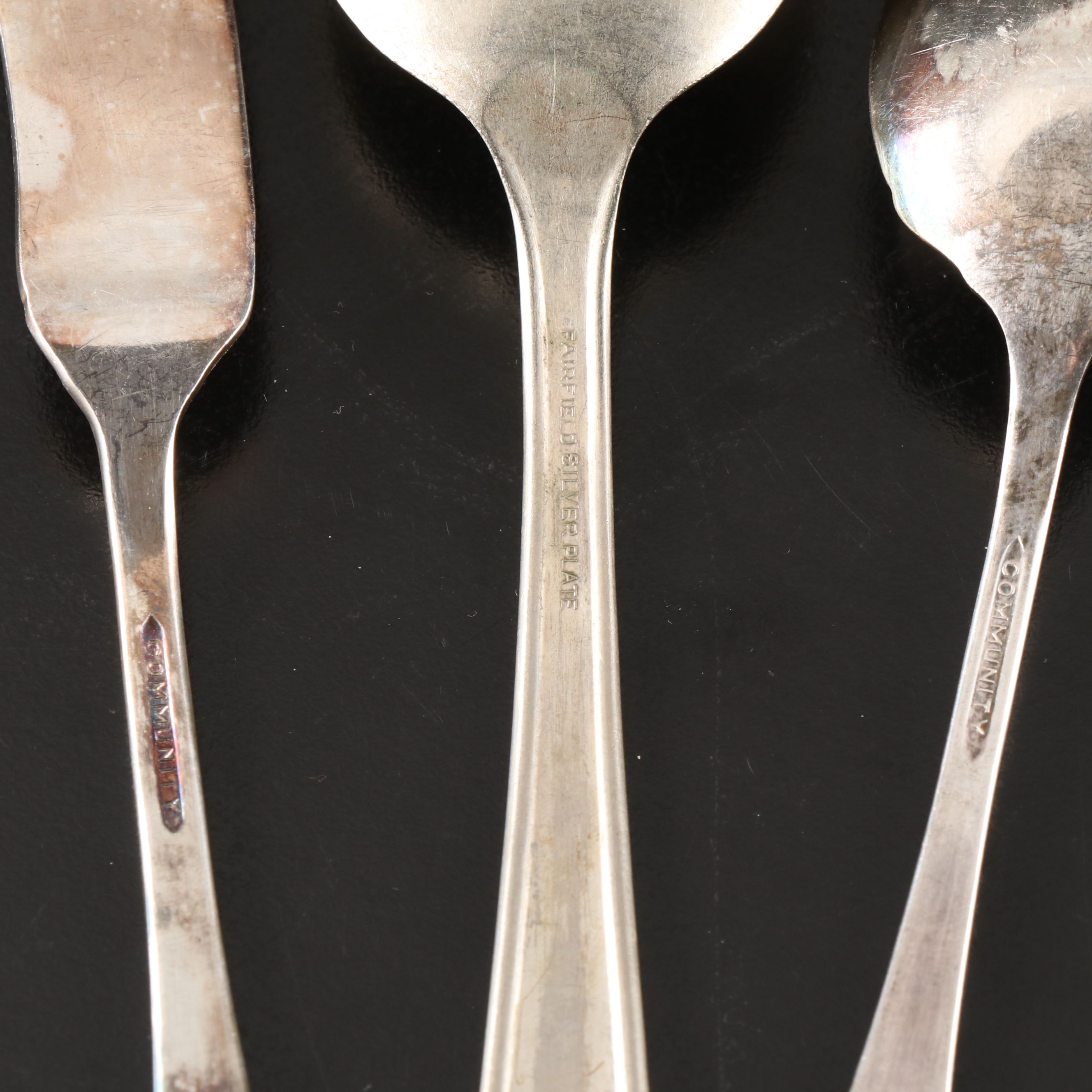 Oneida "Lady Hamilton" with Other Silver Plate Utensils and Serving Pieces