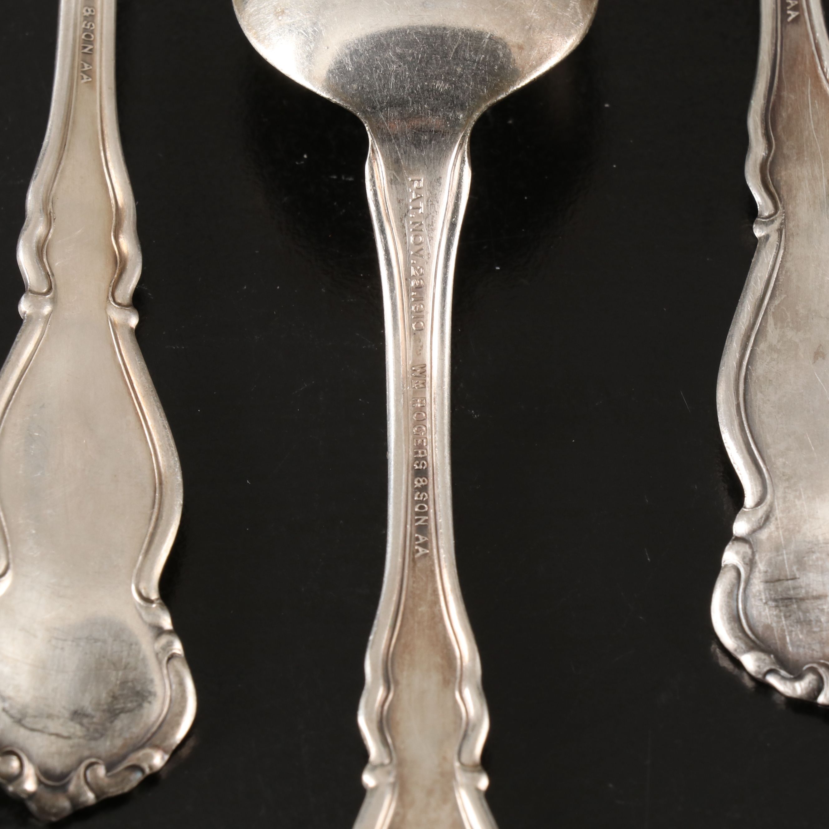 Oneida "Lady Hamilton" with Other Silver Plate Utensils and Serving Pieces