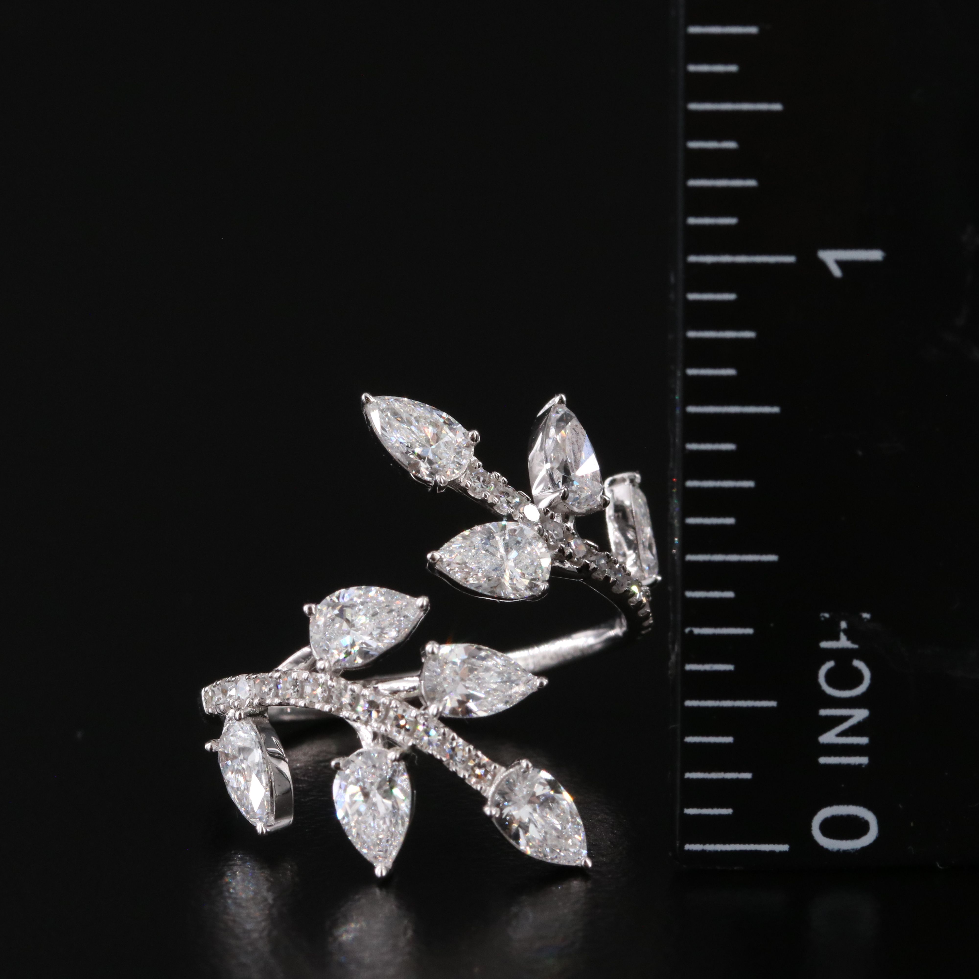 14K 2.00 CTW Lab Grown Diamond Ivy Wrap Ring