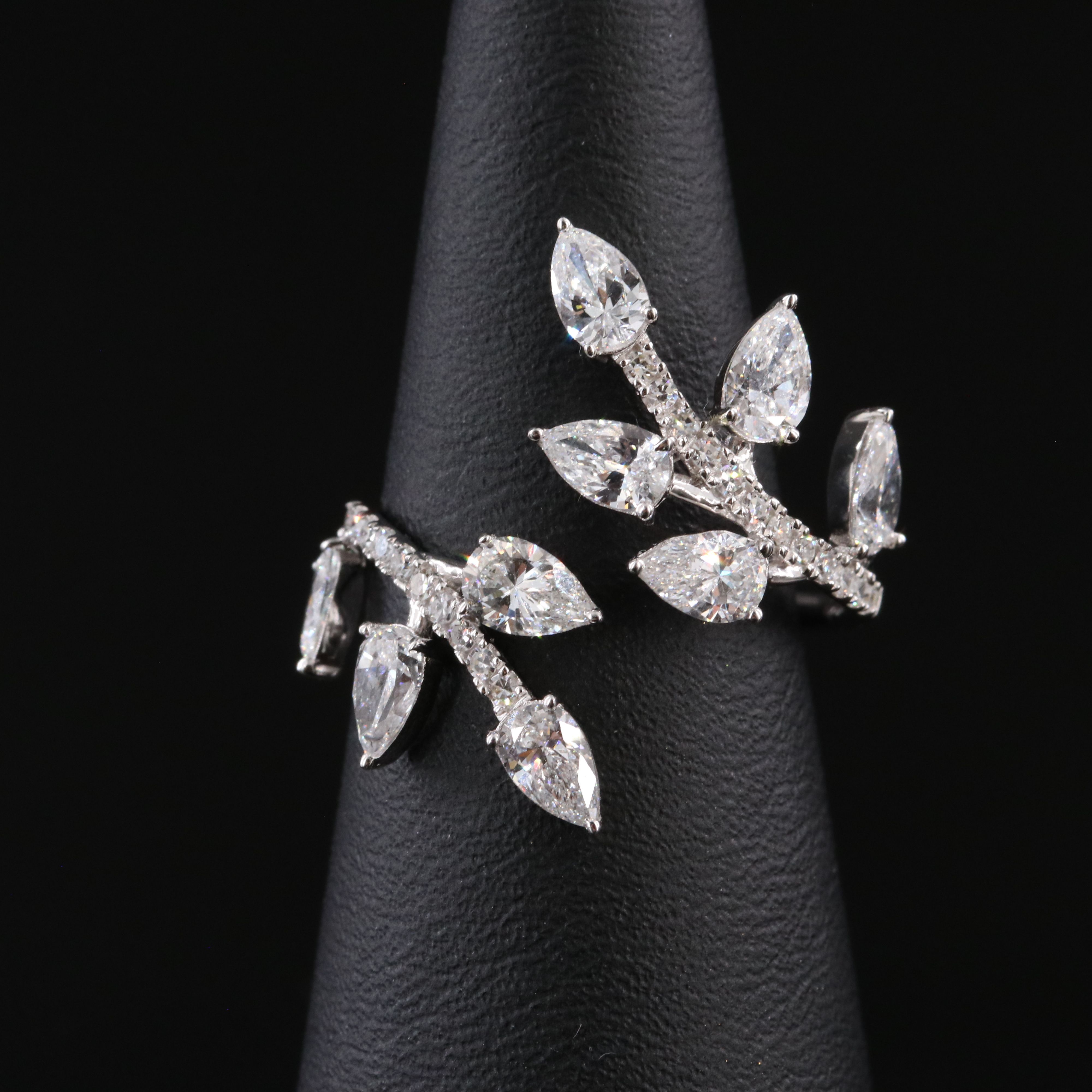 14K 2.00 CTW Lab Grown Diamond Ivy Wrap Ring