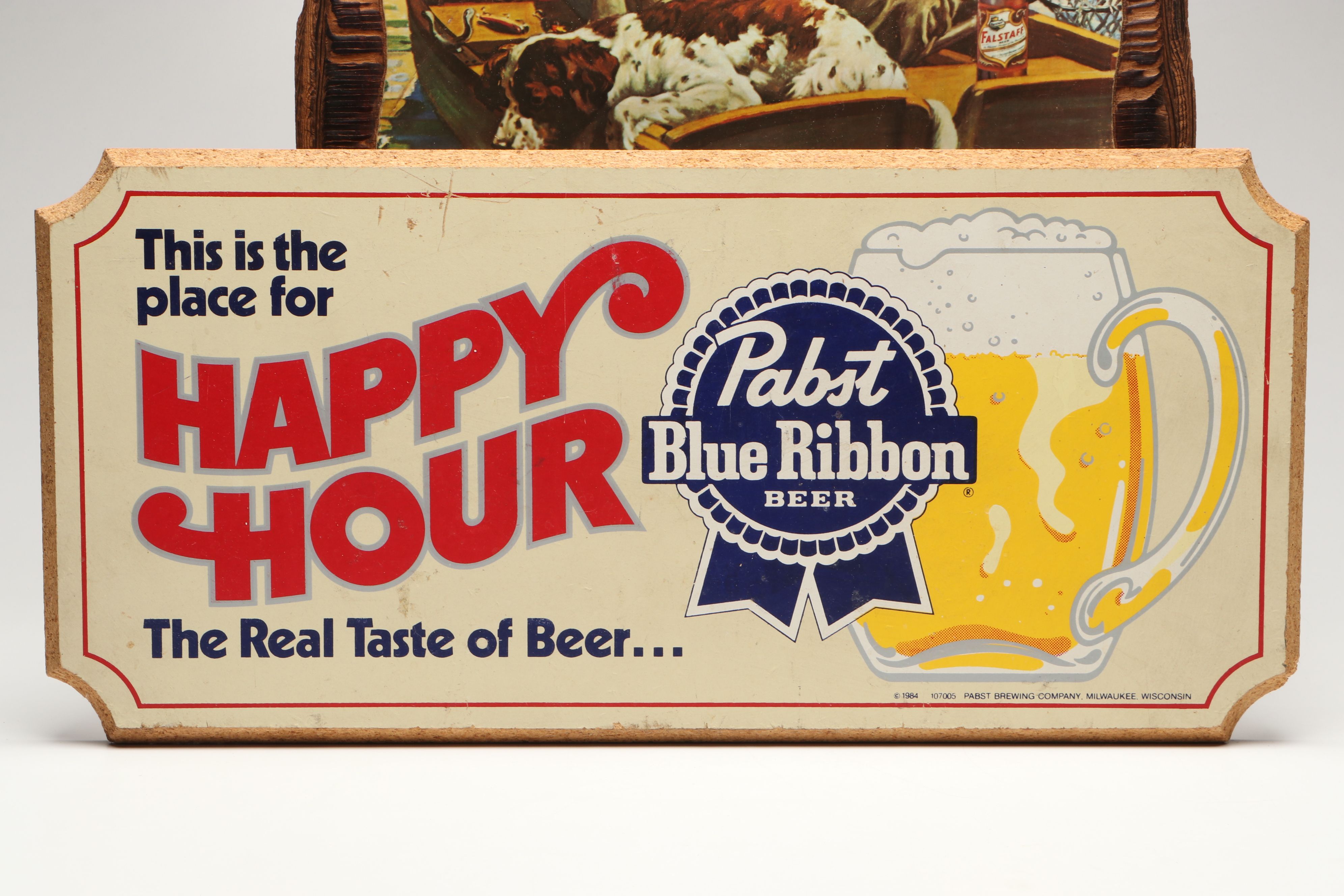 J.F. Kernan Falstaff Beer, Pabst Blue Ribbon and Sterling Breweriana Signs