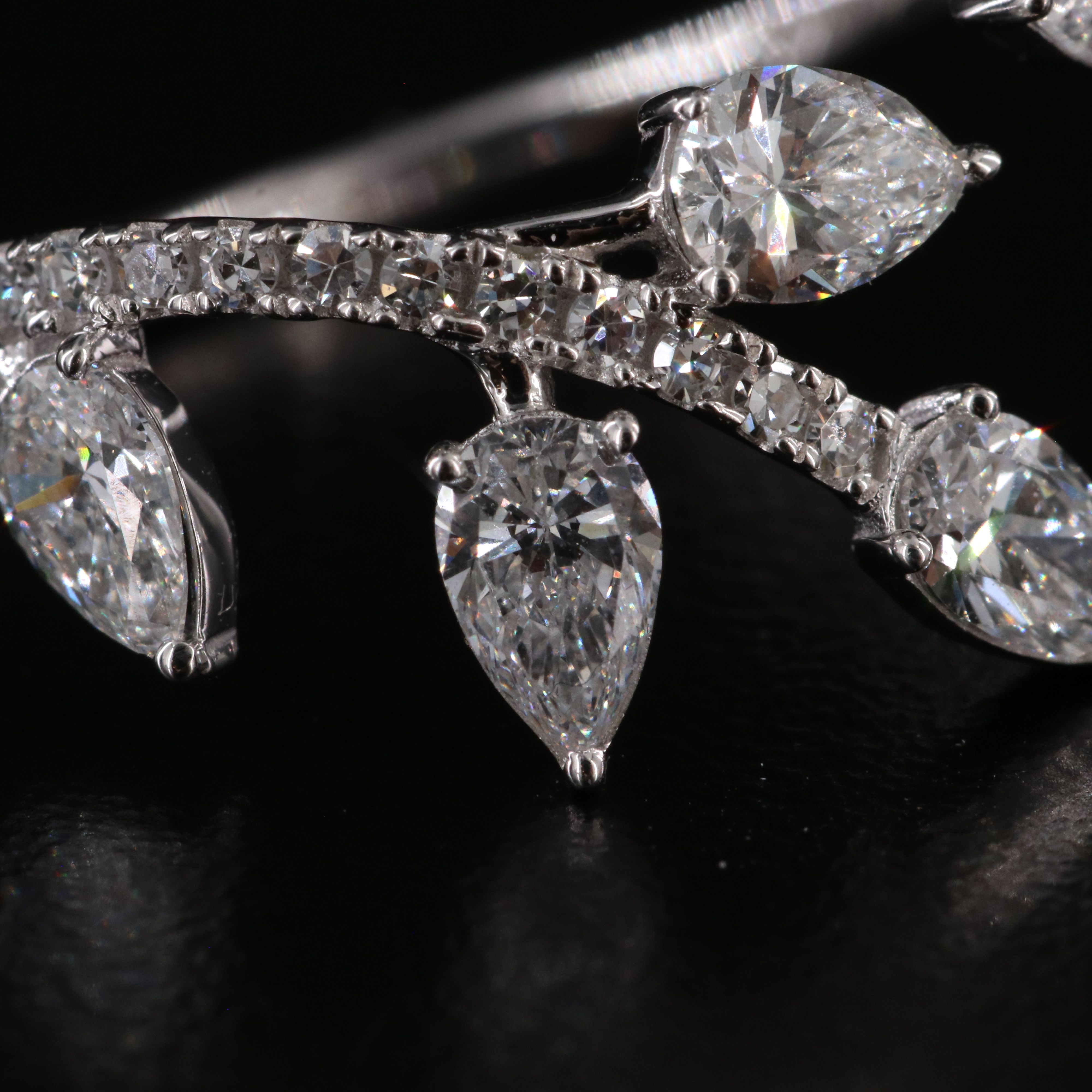 14K 2.00 CTW Lab Grown Diamond Ivy Wrap Ring