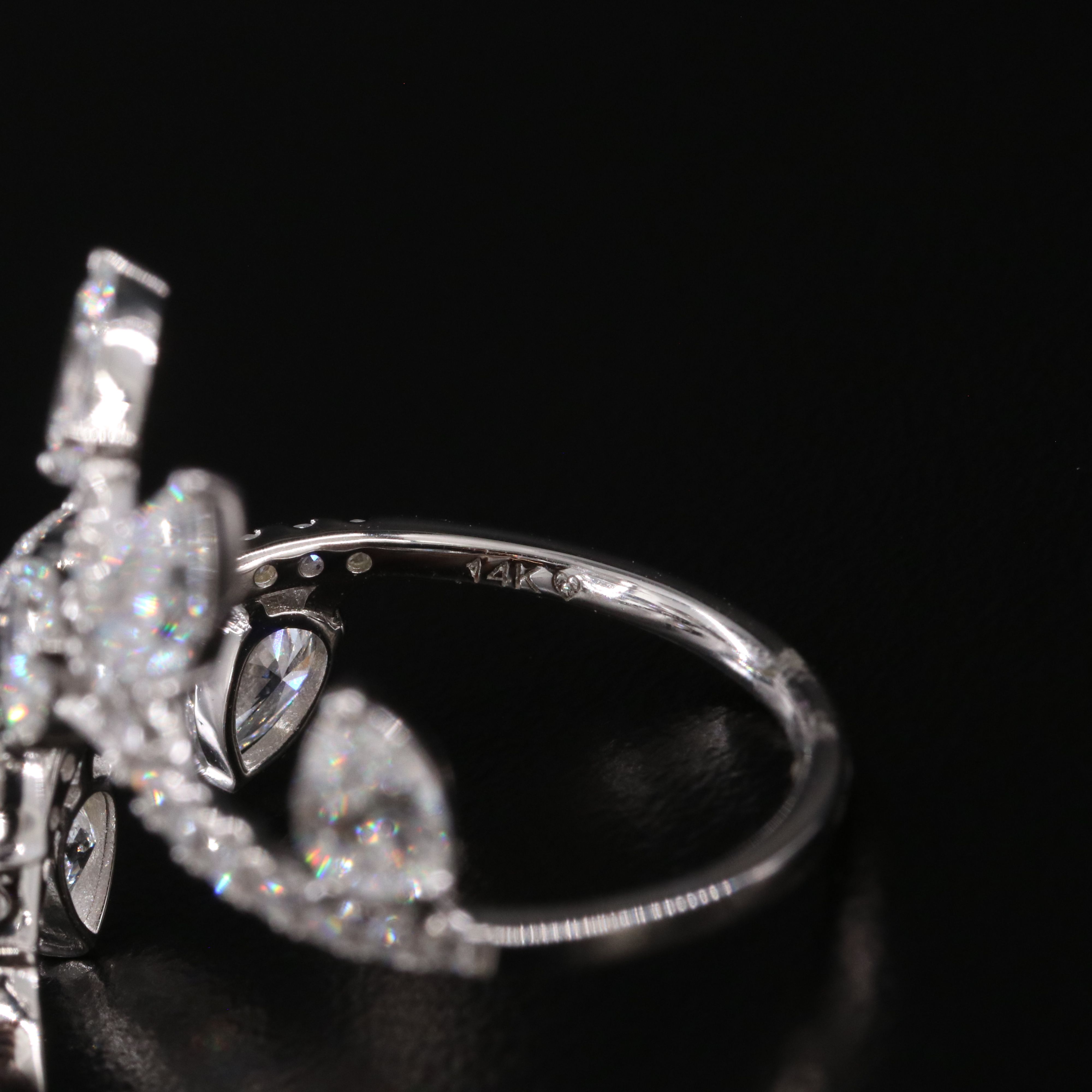 14K 2.00 CTW Lab Grown Diamond Ivy Wrap Ring