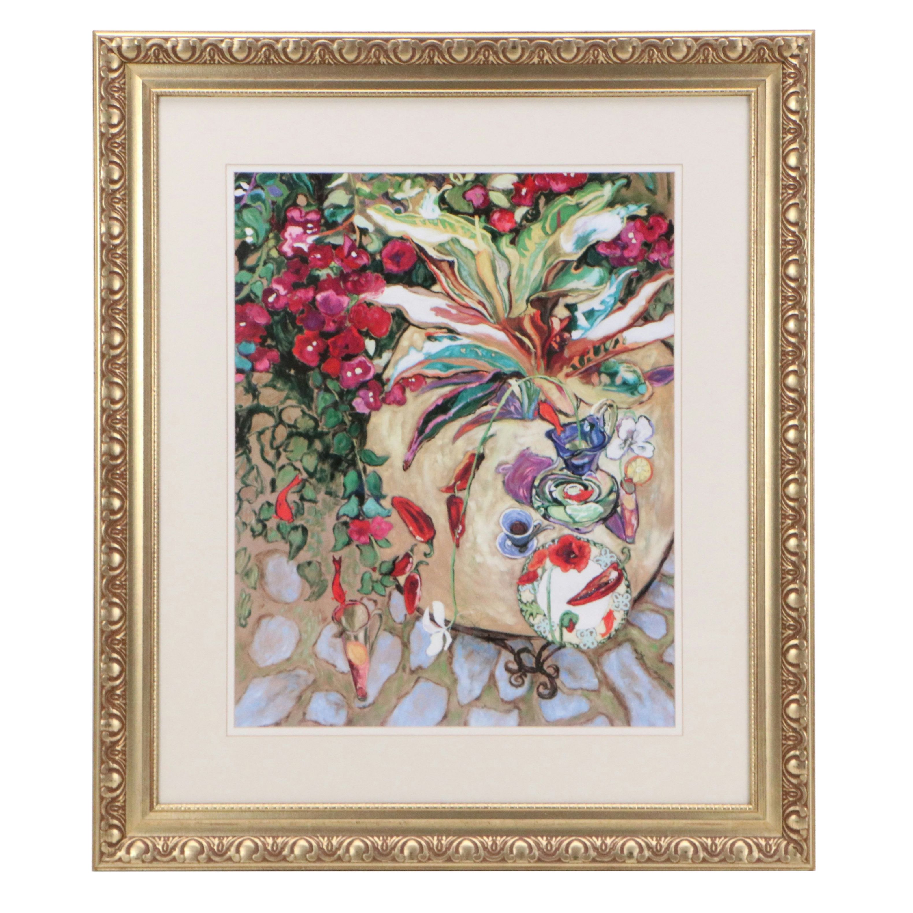 After Lynn Hays Offset Lithograph "Buenos Dias," Late 20th Century