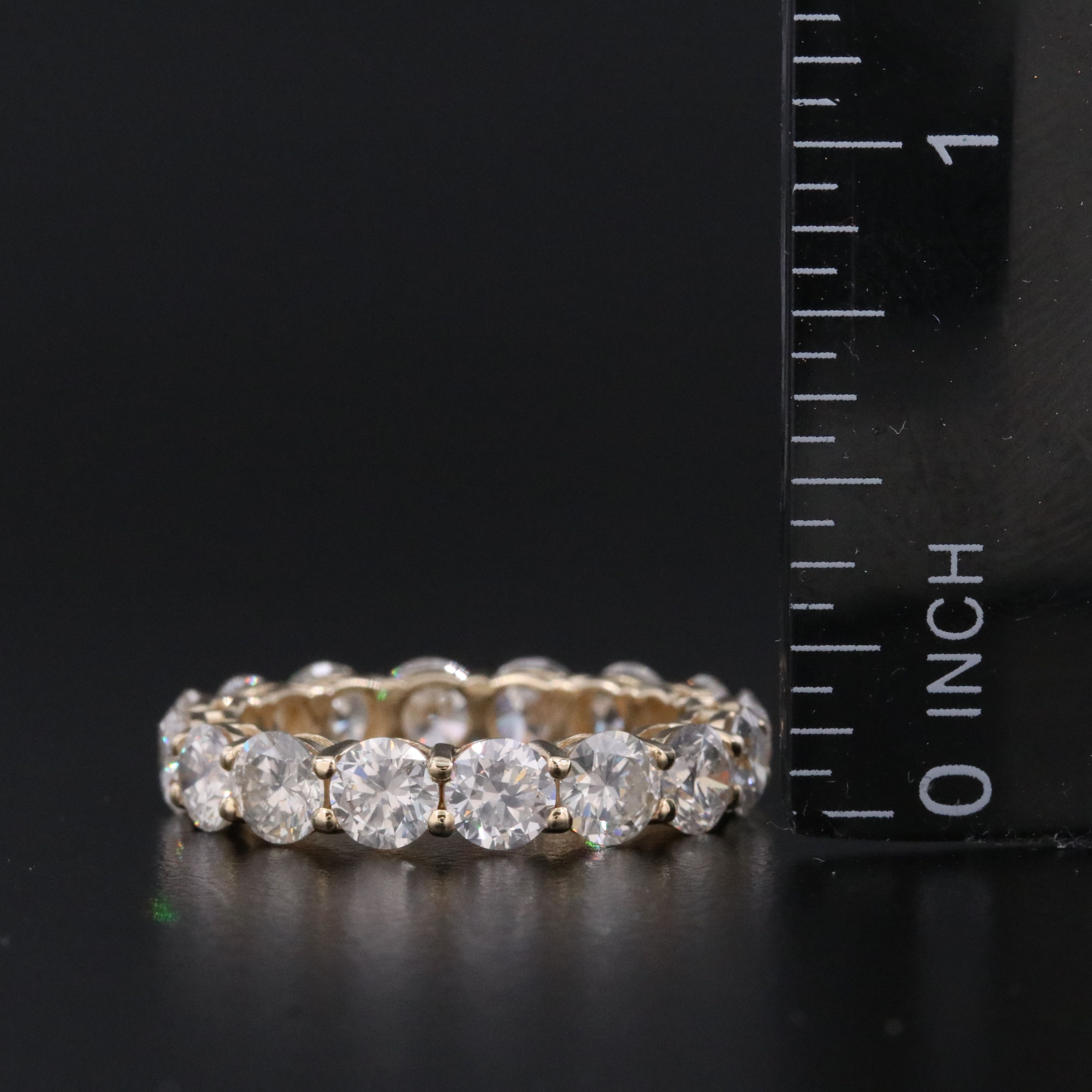 14K 5.03 CTW Diamond Eternity Band with IGI Jewelry Report