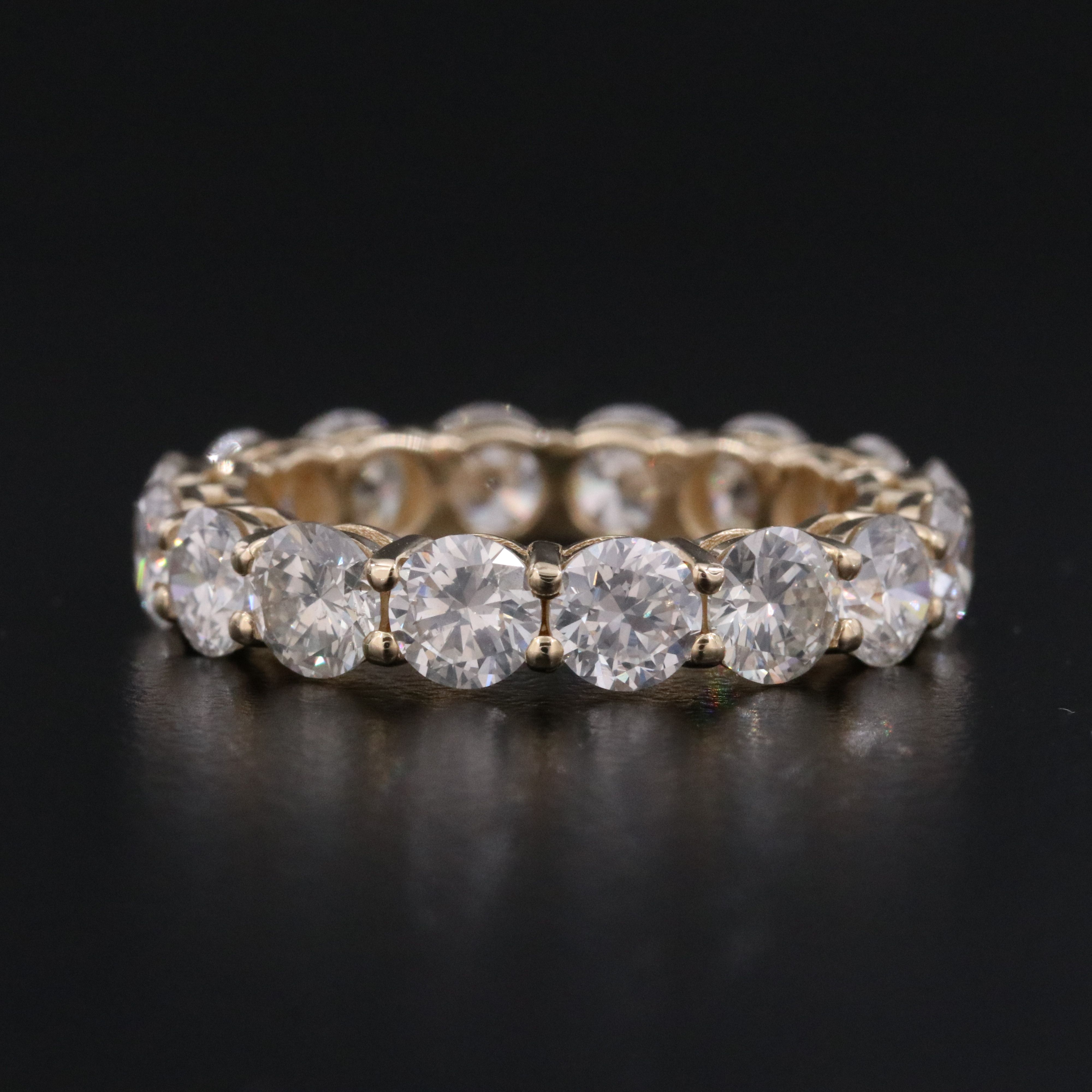 14K 5.03 CTW Diamond Eternity Band with IGI Jewelry Report