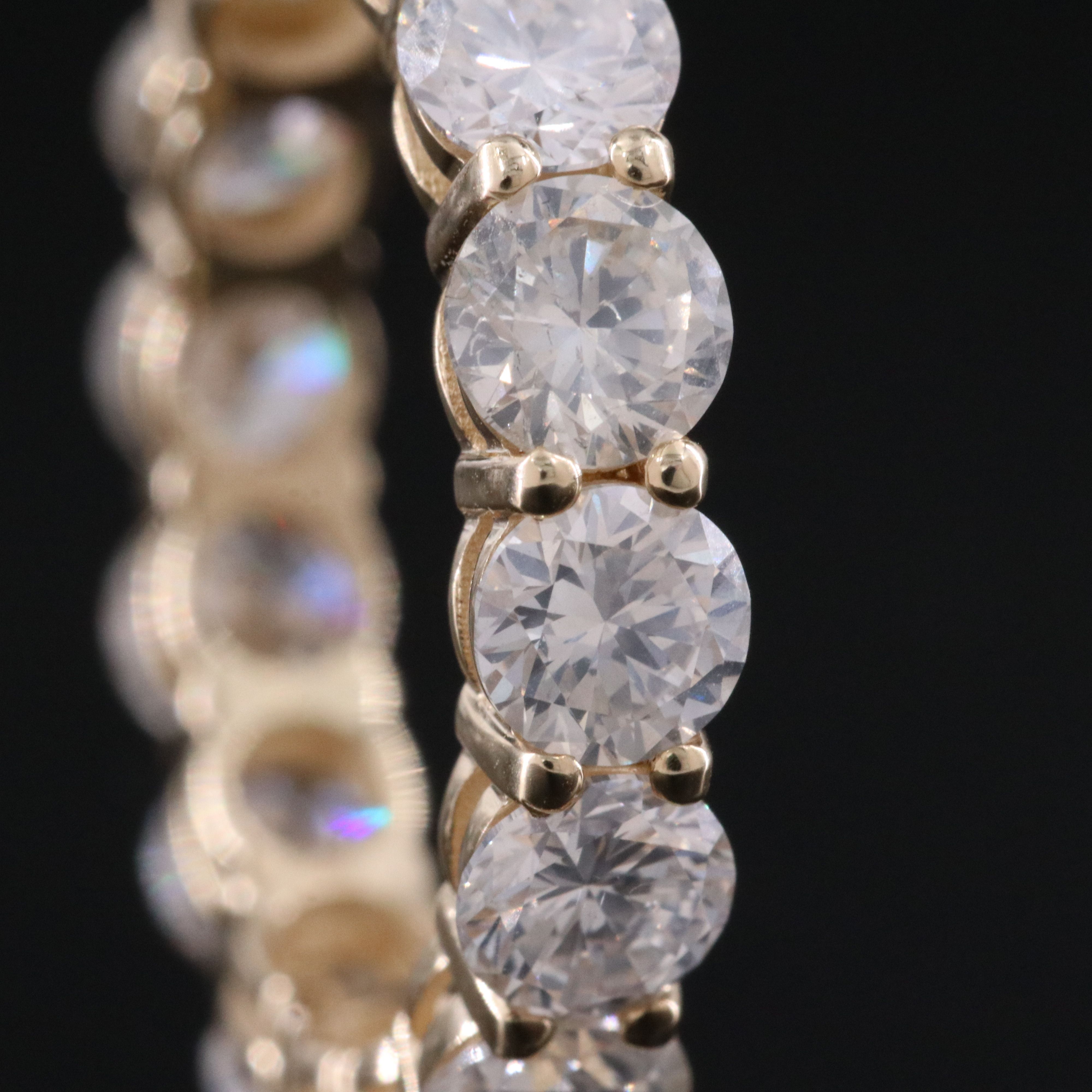 14K 5.03 CTW Diamond Eternity Band with IGI Jewelry Report