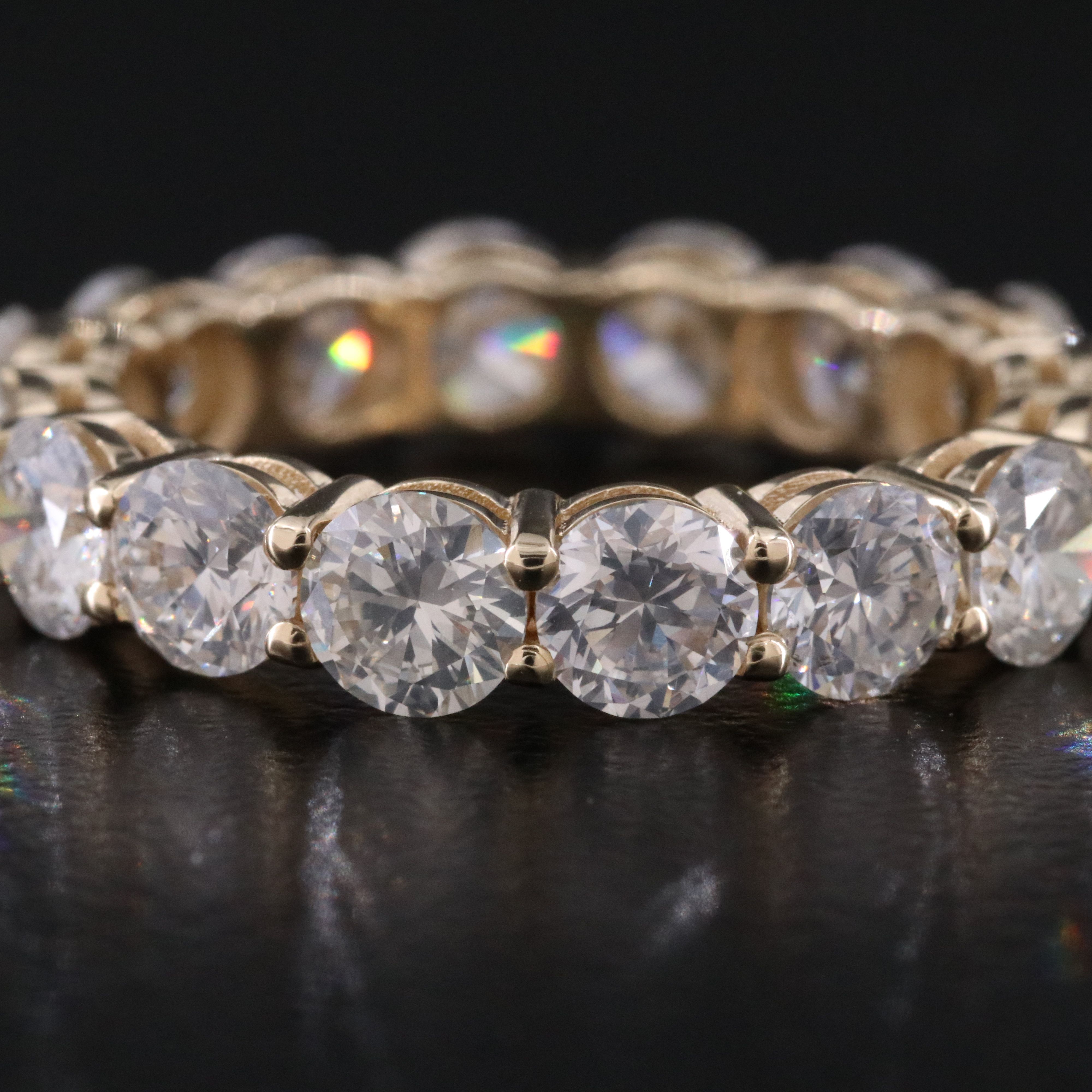 14K 5.03 CTW Diamond Eternity Band with IGI Jewelry Report