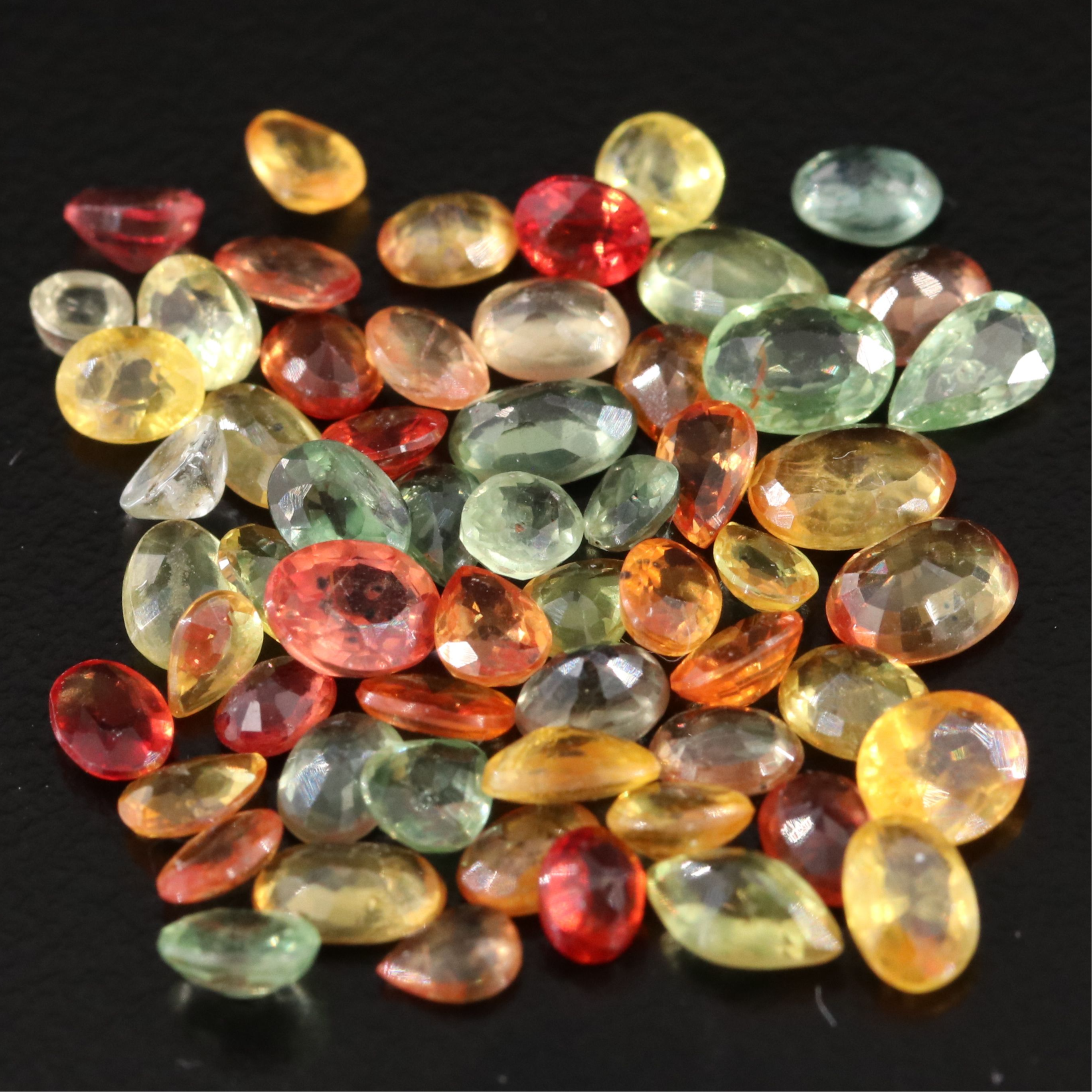 Loose 14.18 CTW Multicolored Sapphire Melee Lot