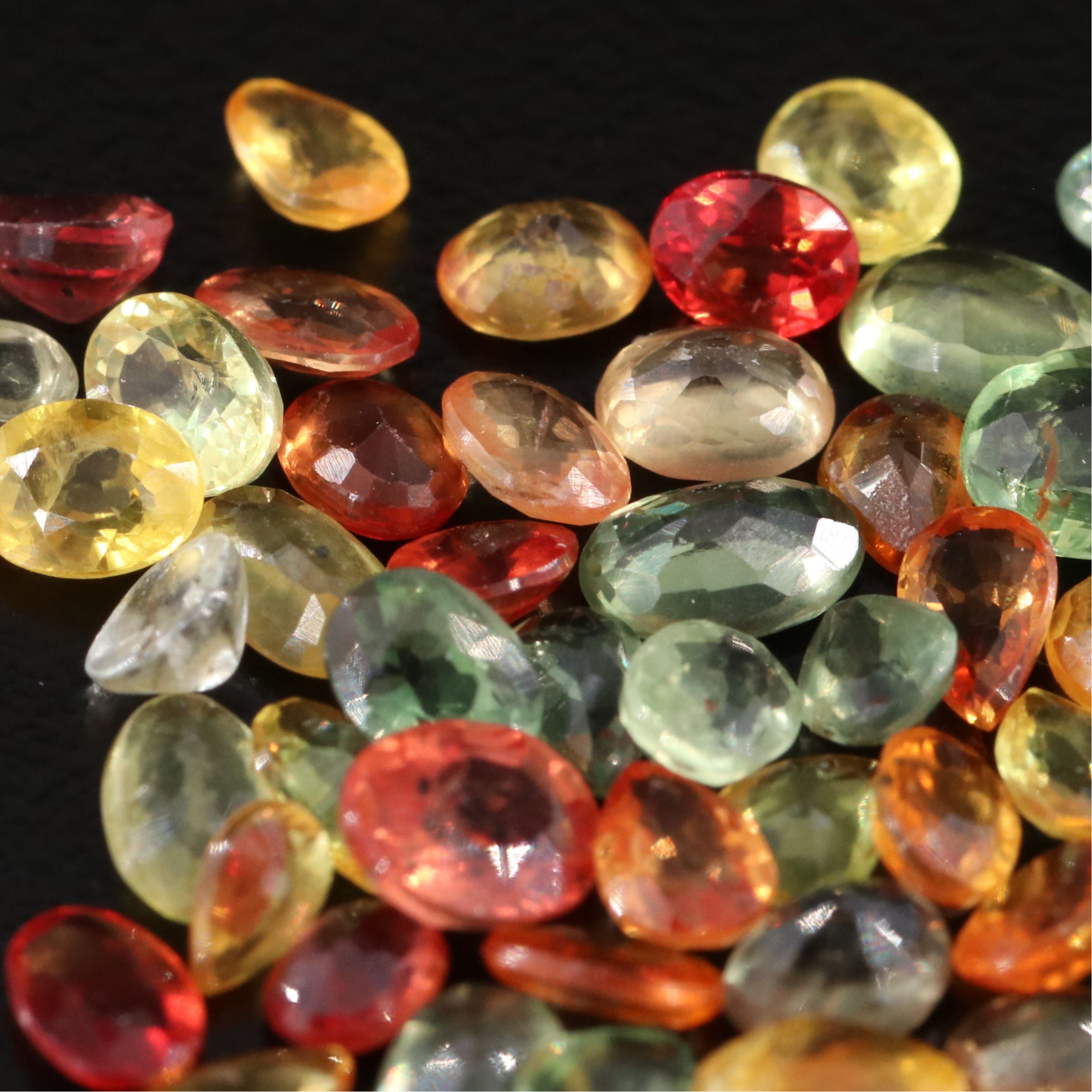 Loose 14.18 CTW Multicolored Sapphire Melee Lot