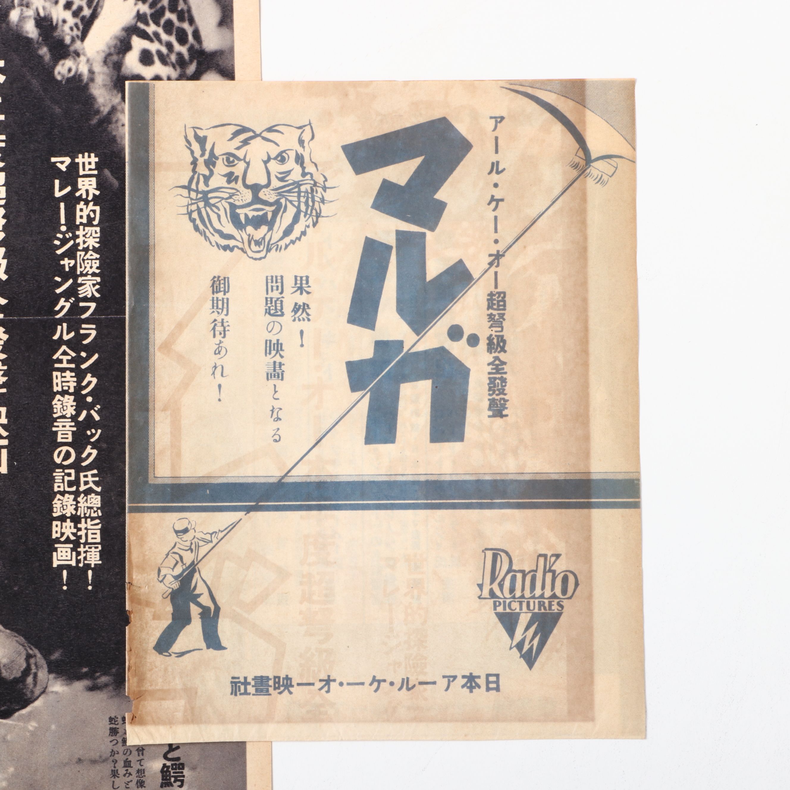 Japanese "ガルマ" and "マラガ" Film Advertisements