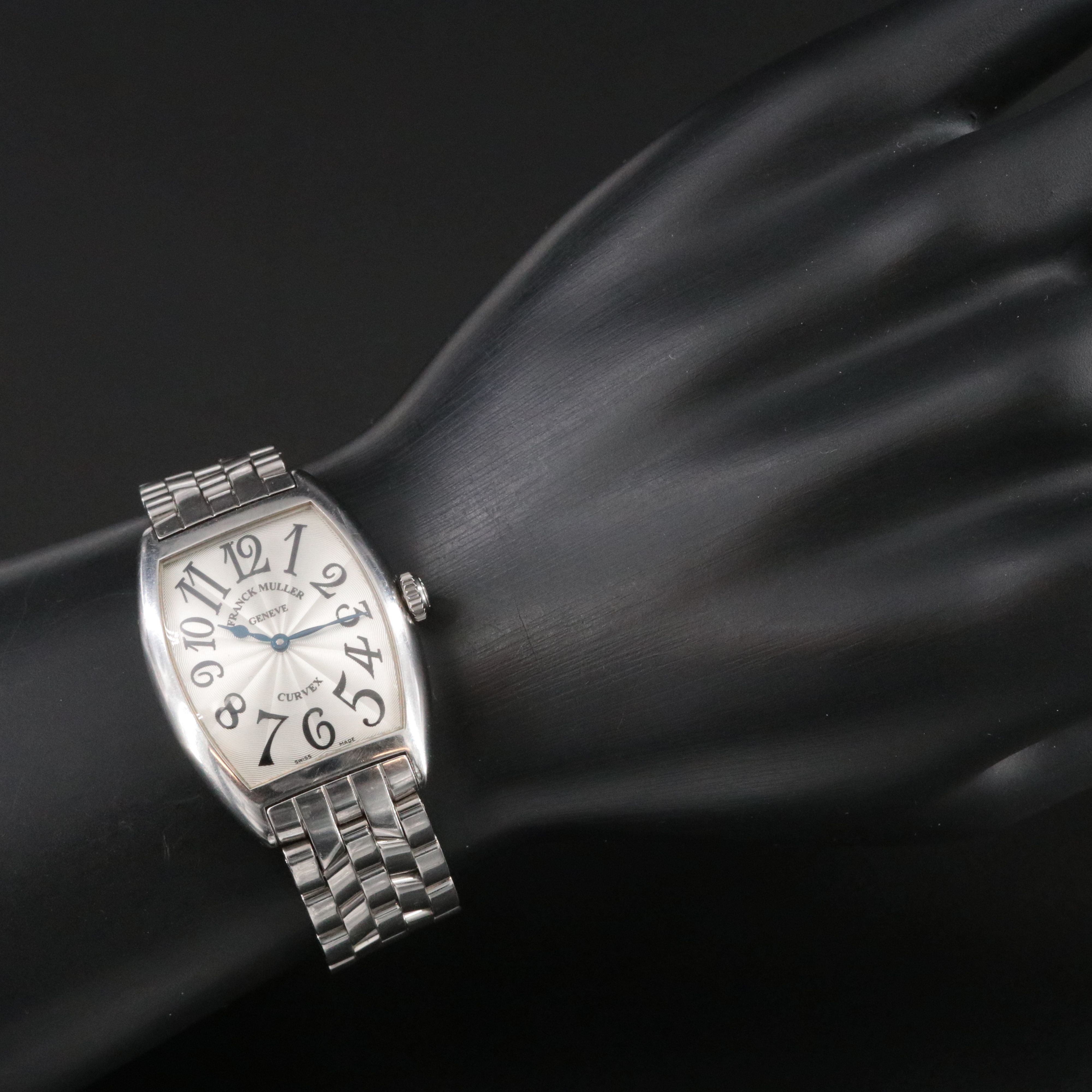 Franck Muller Cintree Curvex Stainless Steel Quartz Watch Ref#7502 QZ