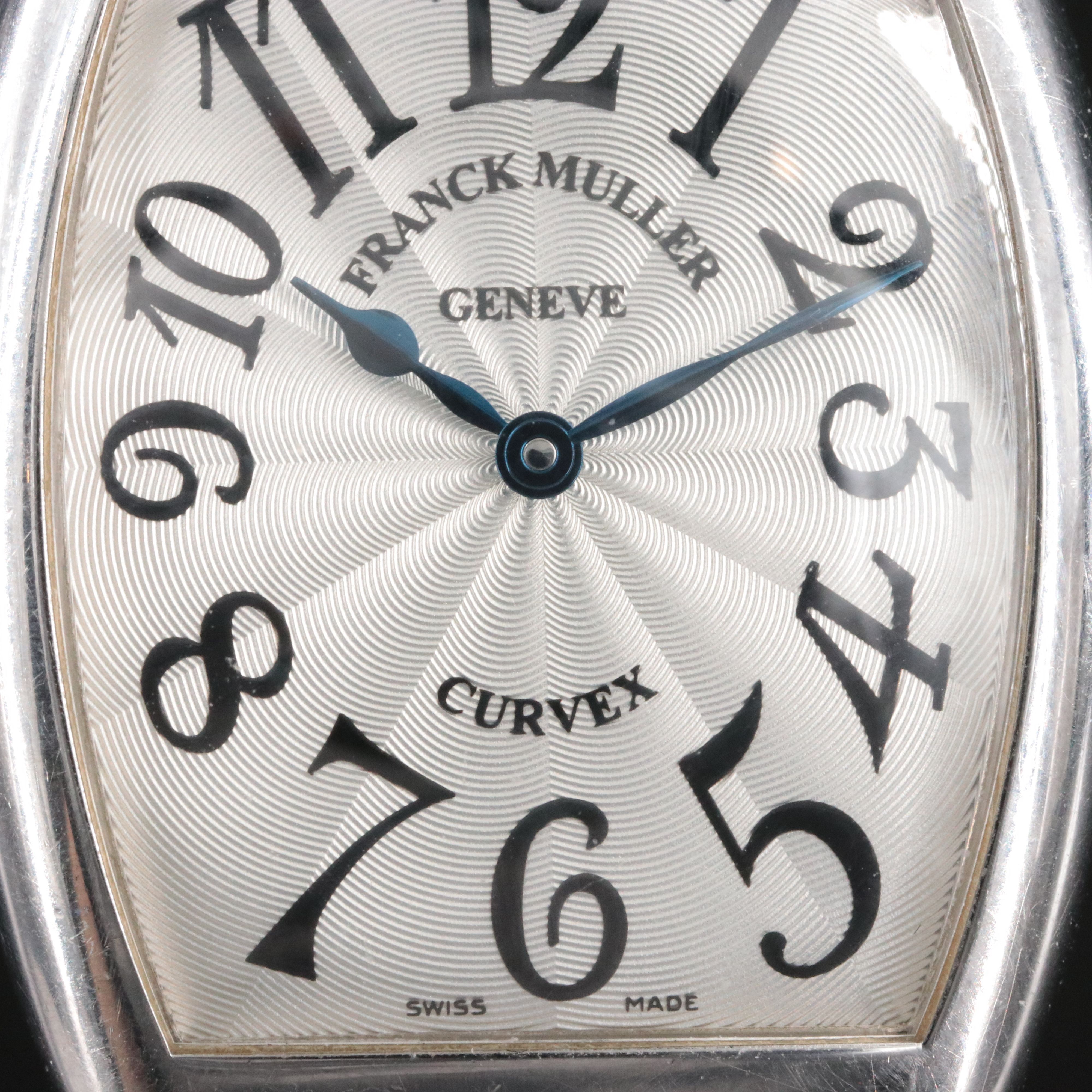 Franck Muller Cintree Curvex Stainless Steel Quartz Watch Ref#7502 QZ