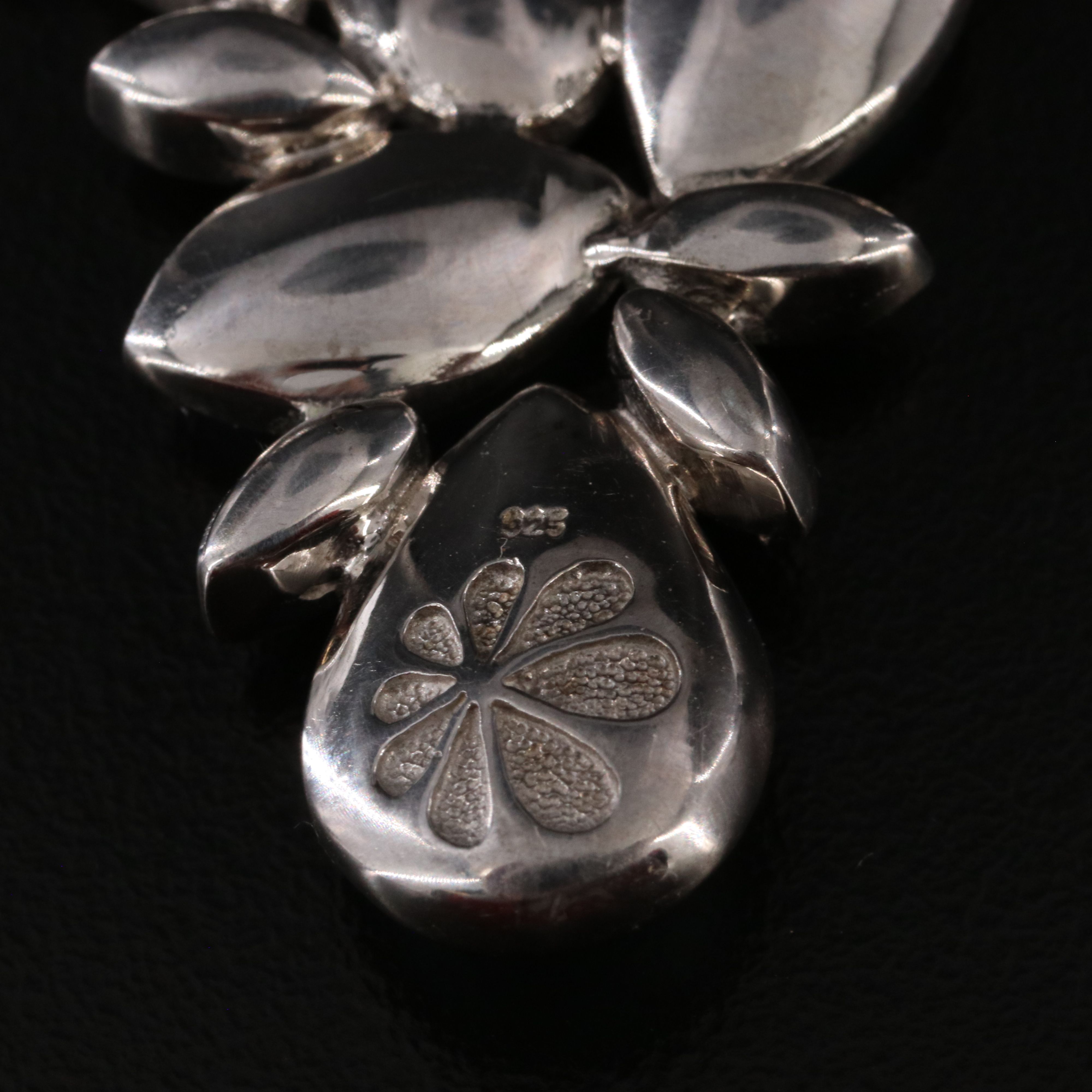 Sterling Larimar and Glass Triple Strand Necklace